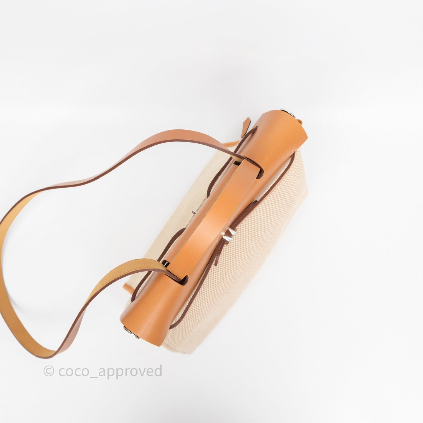 Hermès Herbag Zip 31 Ecru/Beige/Natural Canvas Palladium Hardware