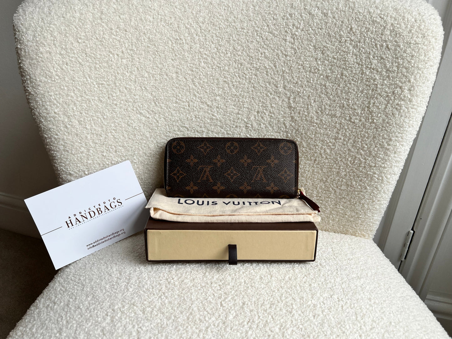 Louis Vuitton Clemence Wallet in Damier Ebene (RRP £430)