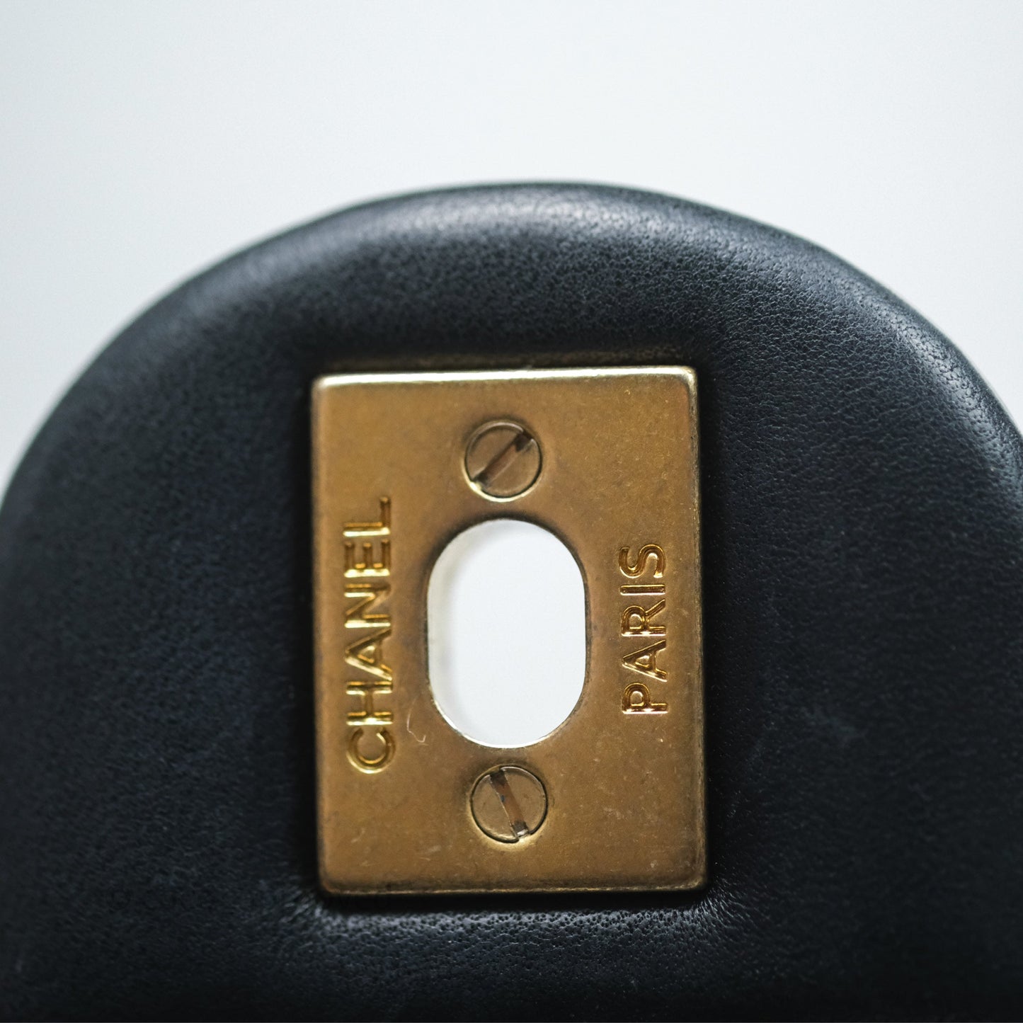 Chanel Pearl Crush Mini Square Quilted Black Lambskin Aged Gold Hardware