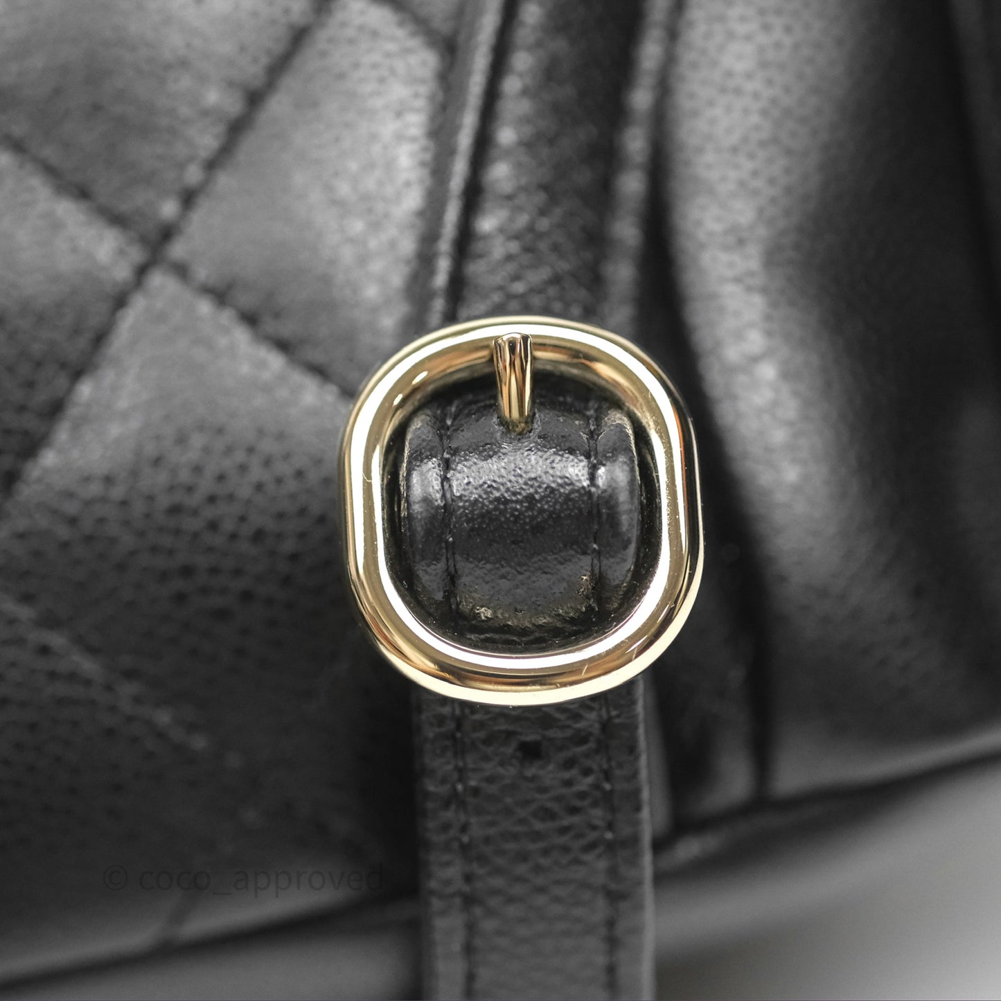 Chanel Small Duma Backpack Caviar Black Gold Hardware