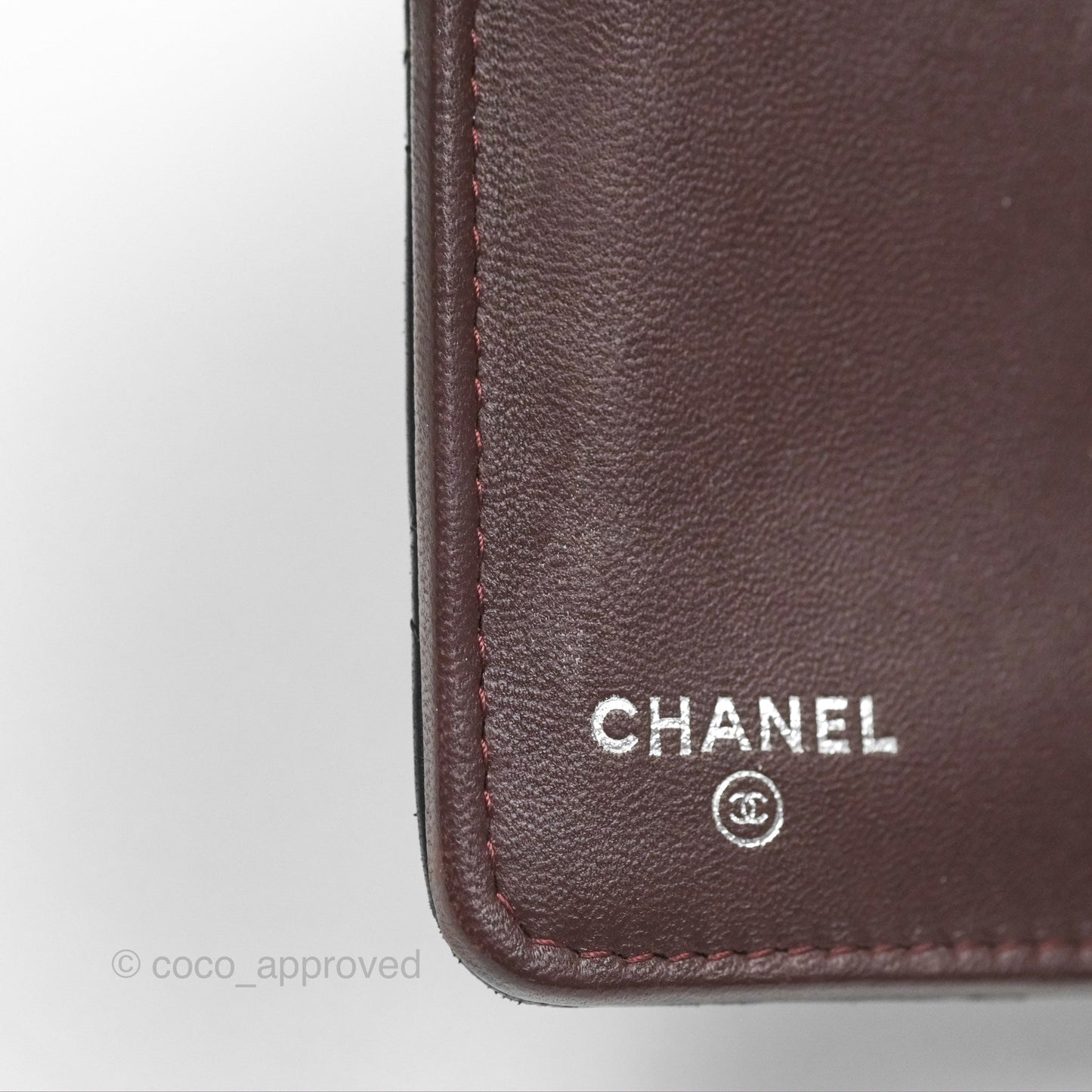 Chanel Classic Quilted Long Wallet Black Lambskin Silver Hardware