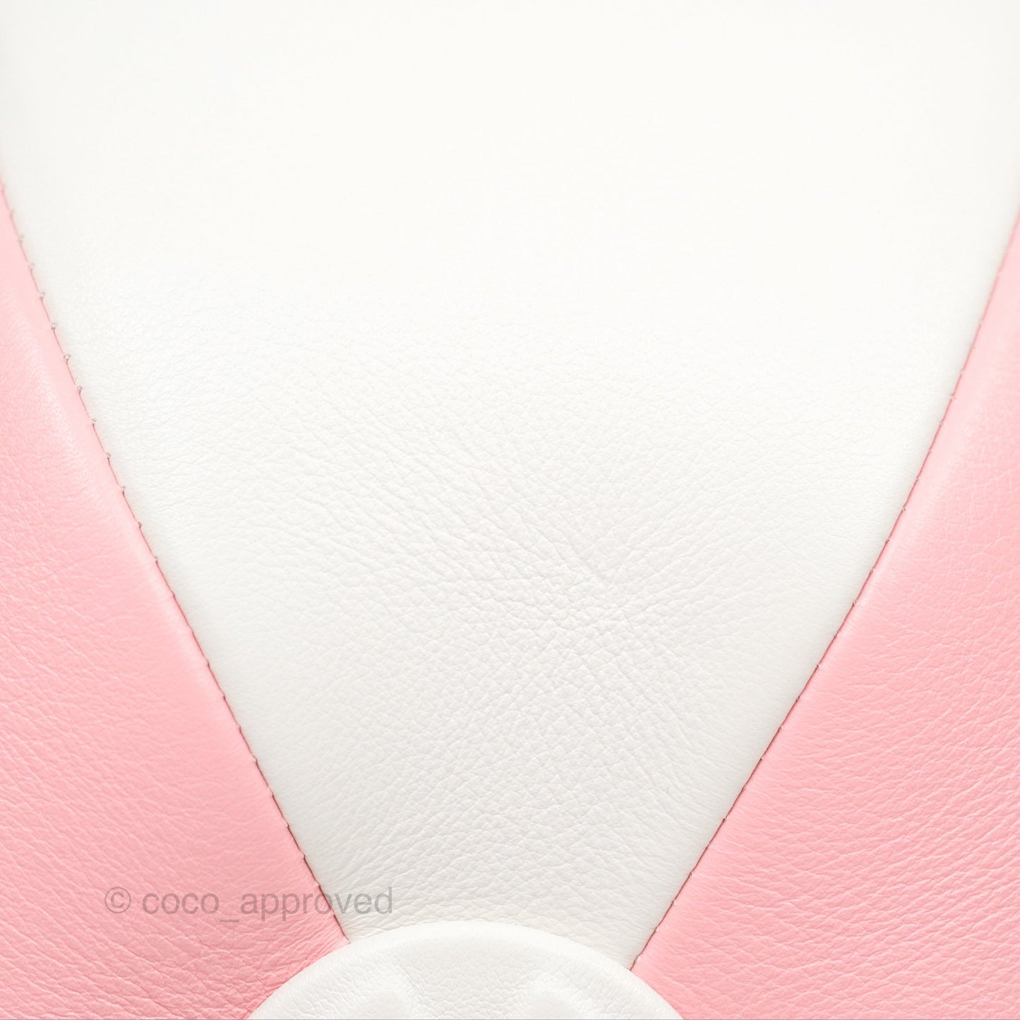 Chanel Coco Beach Ball Pink White Calfskin Gold Hardware