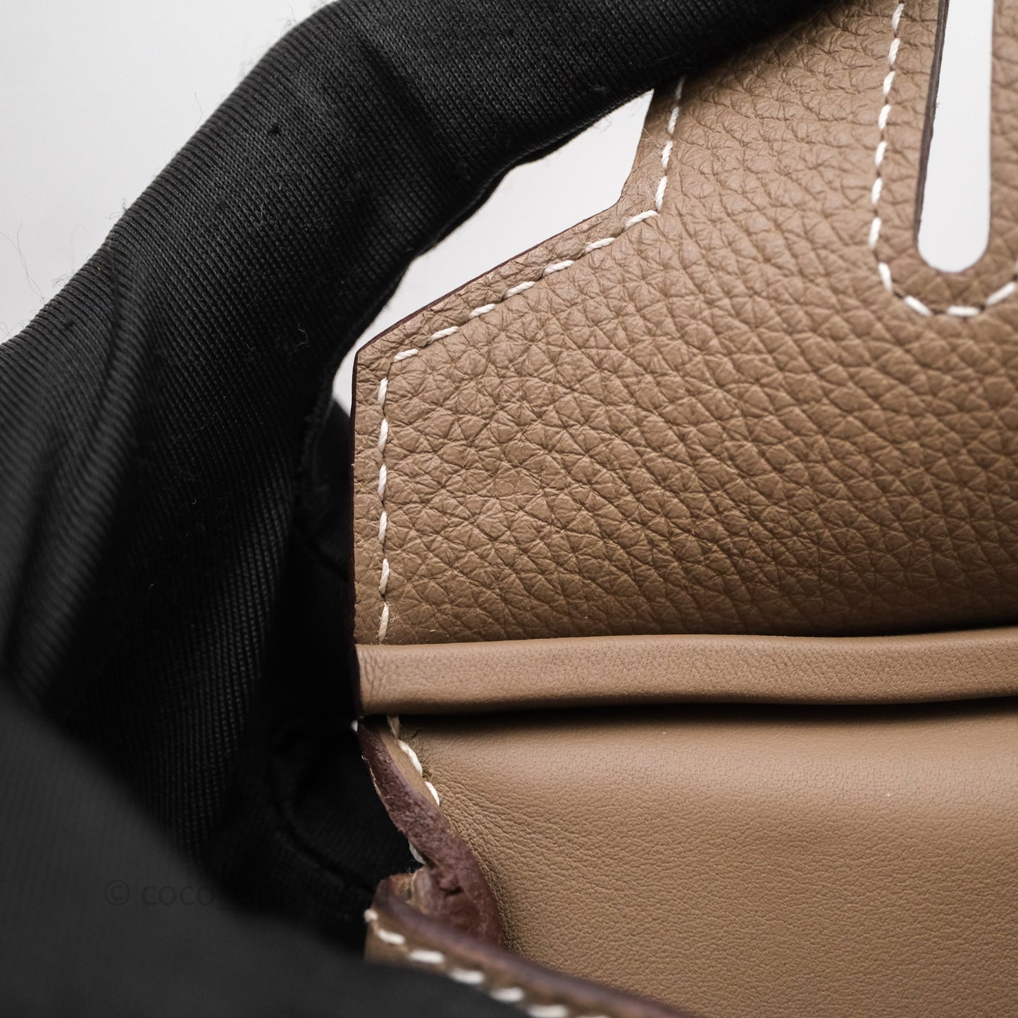 Hermès Hac a Dos PM Backpack Etoupe 18 Togo Palladium Hardware