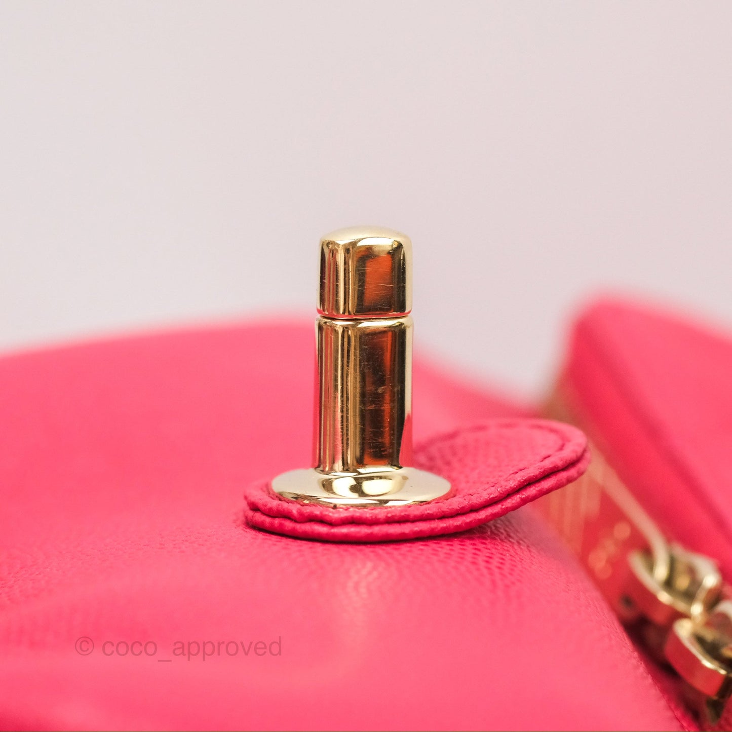 Chanel Quilted Business Affinity Backpack Dark Pink Caviar Gold Hardware