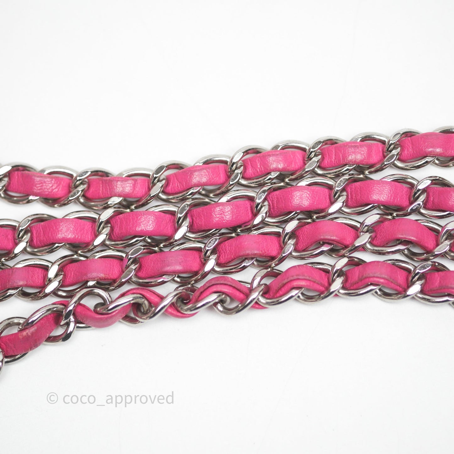 Chanel Mini Rectangular Quilted Dark Pink Lambskin Silver Hardware