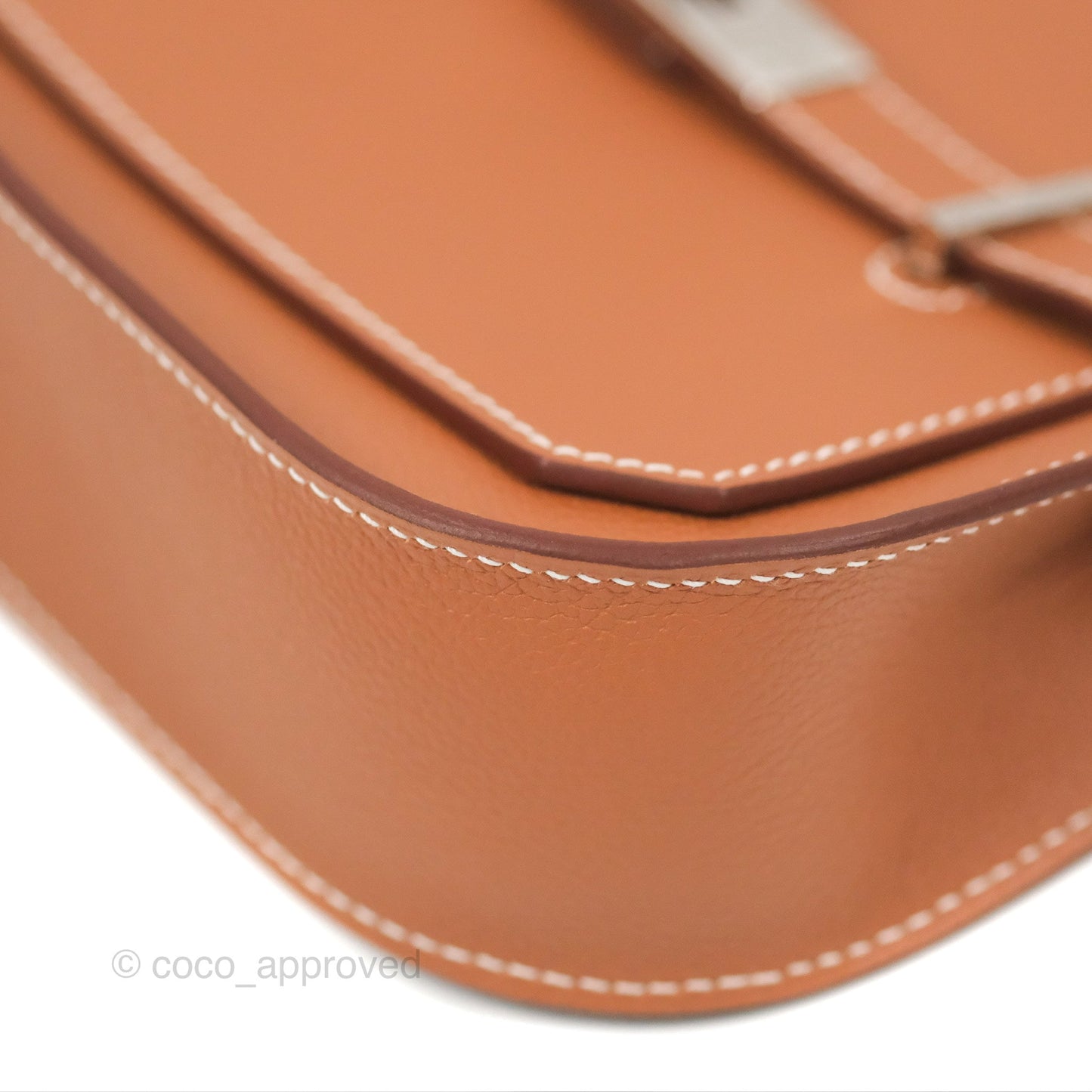 Hermès Mini Jypsiere Gold Evercolor Palladium Hardware