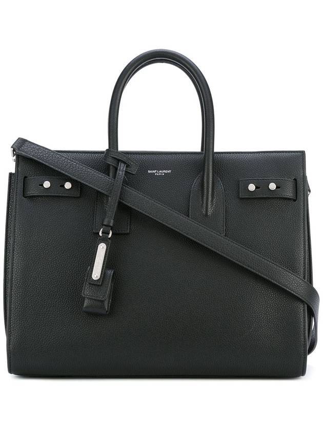 Luxury Saint Laurent Supple Sac de Jour Small Toad Shoulder Bag Black