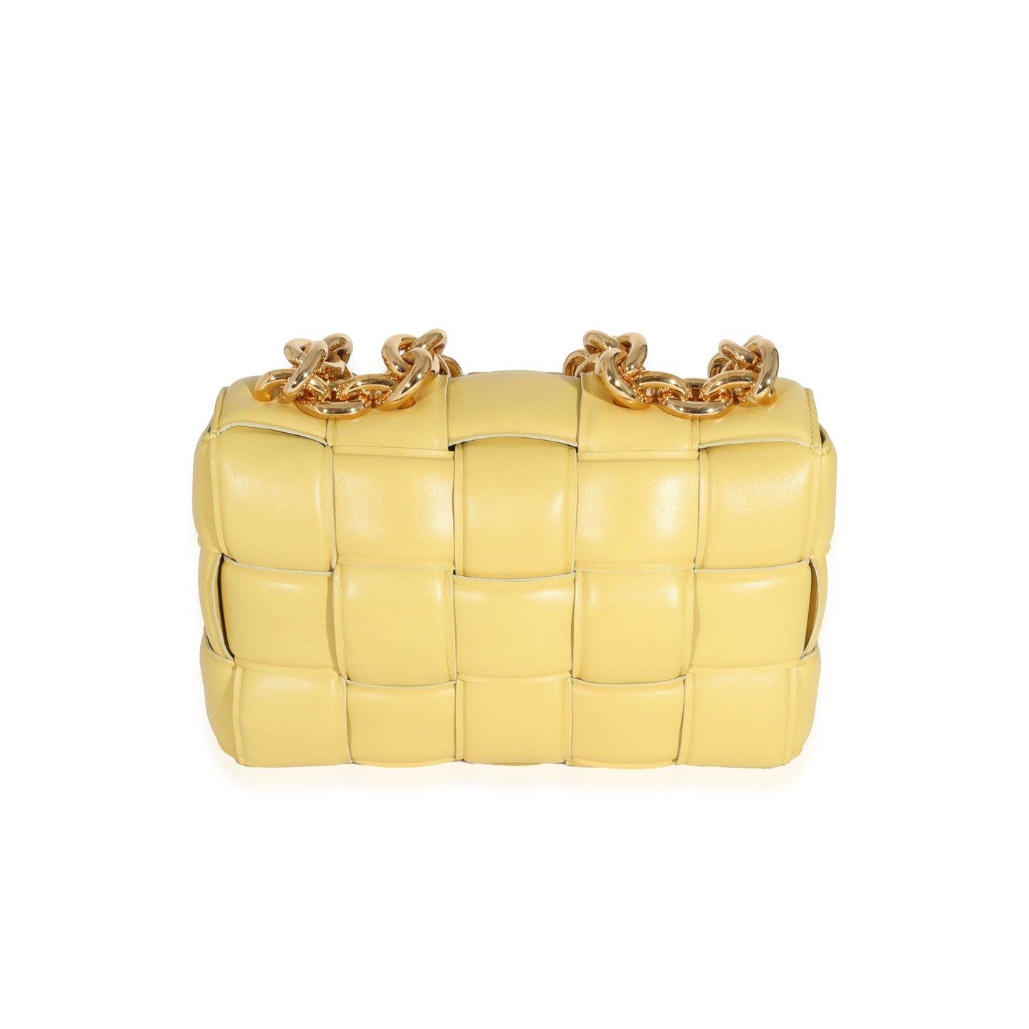Luxury Bottega Veneta Butter Maxi Intrecciato Lambskin Chain Cassette Bag