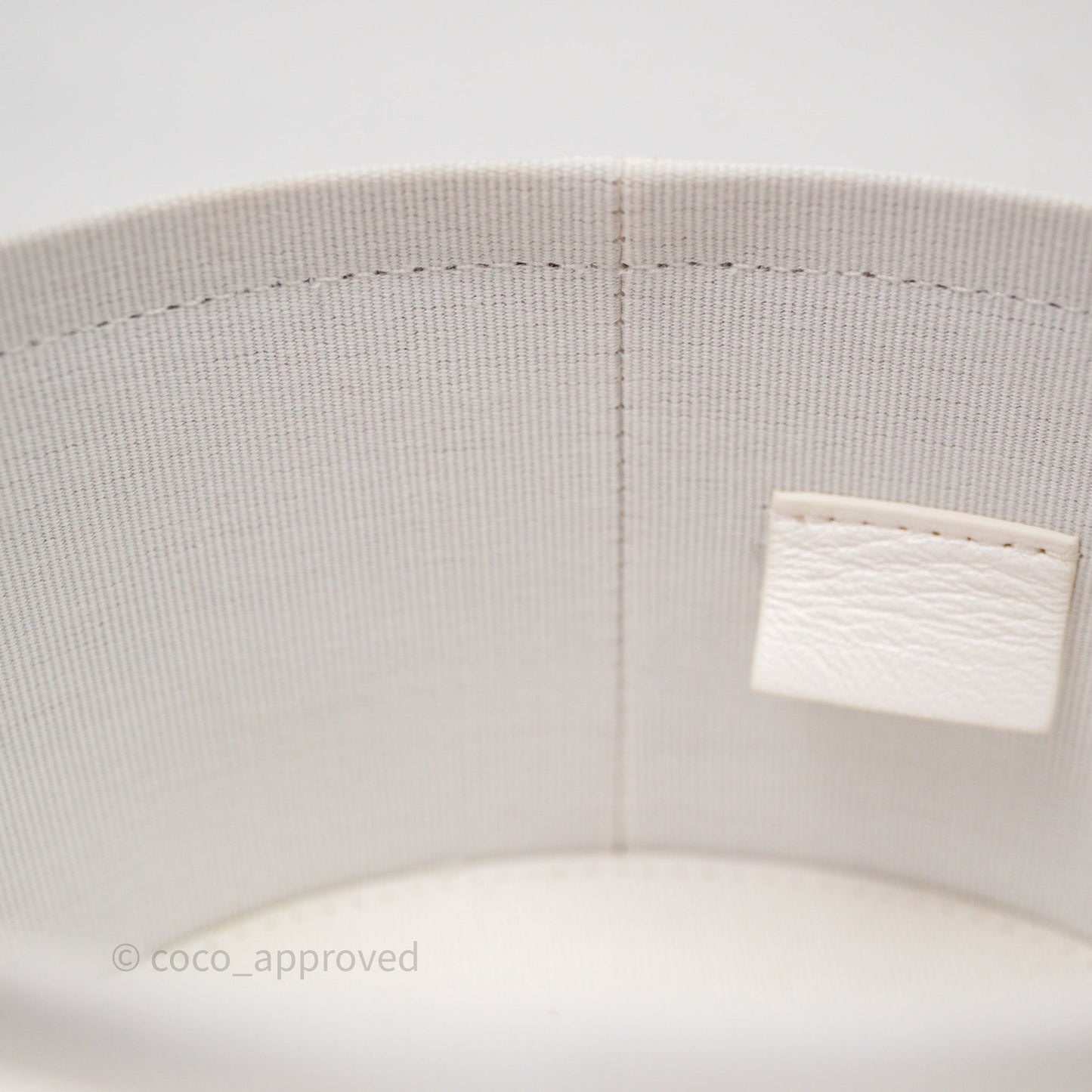 Chanel Quilted Round Vanity Clutch With Chain White Lambskin Gold Hardware