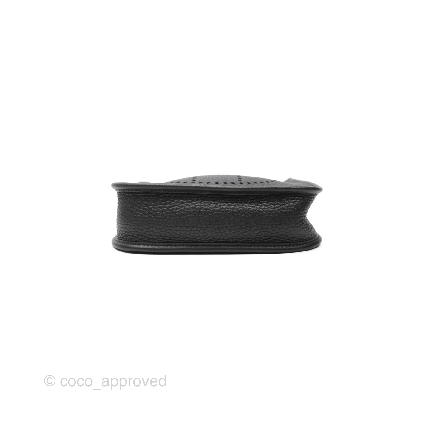 Hermès Mini Evelyne 16 Noir 89 Clemence Palladium Hardware