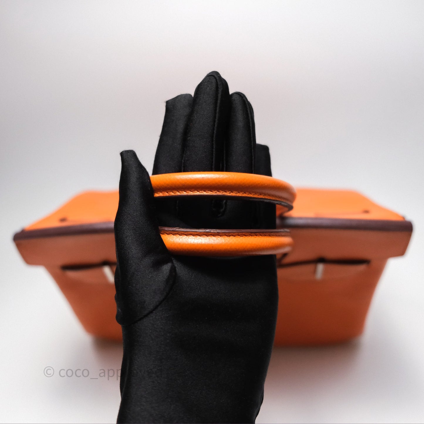 Hermès Birkin 30 Retourne Orange Epsom Palladium Hardware