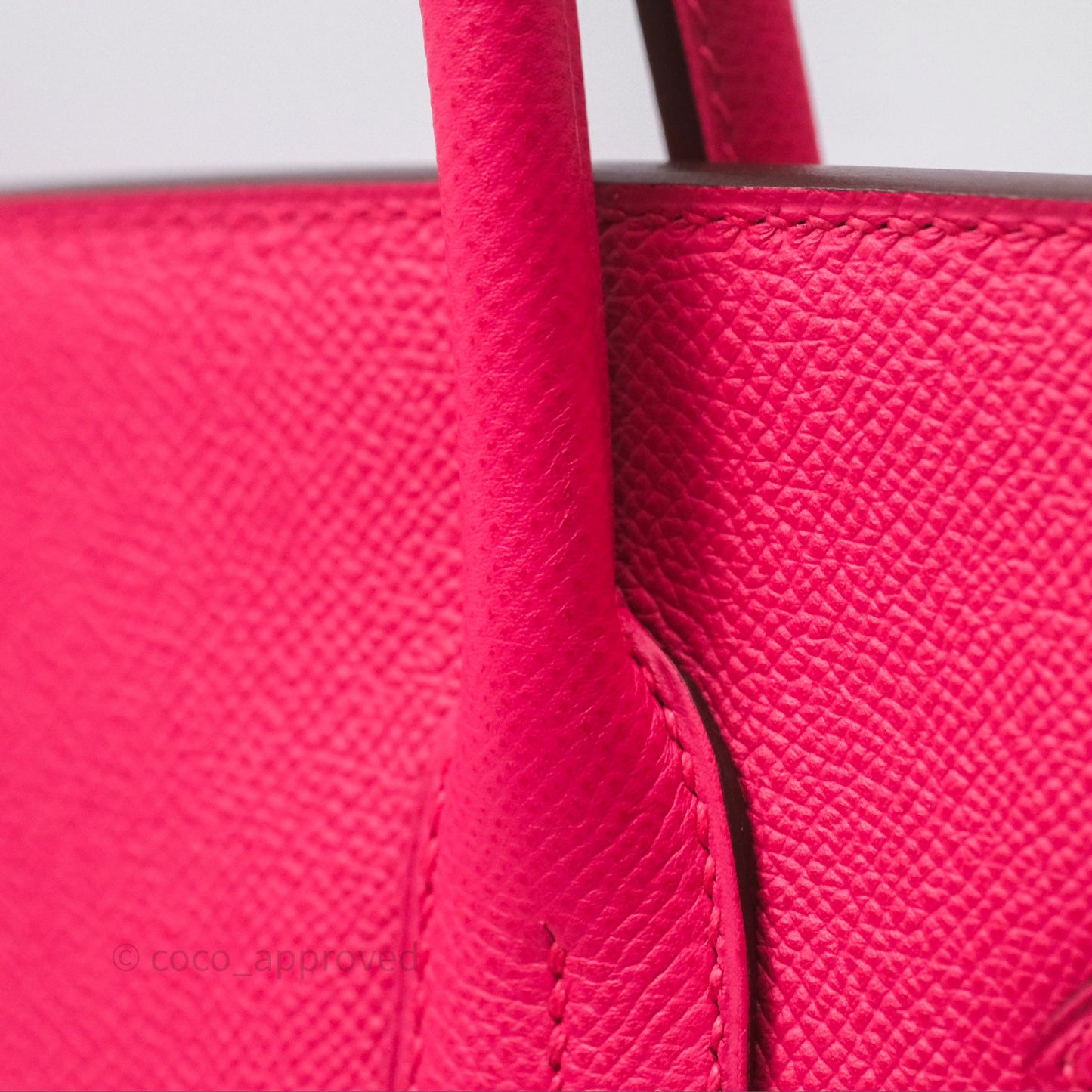 Hermès Birkin 30 Framboise 90 Epsom Palladium Hardware