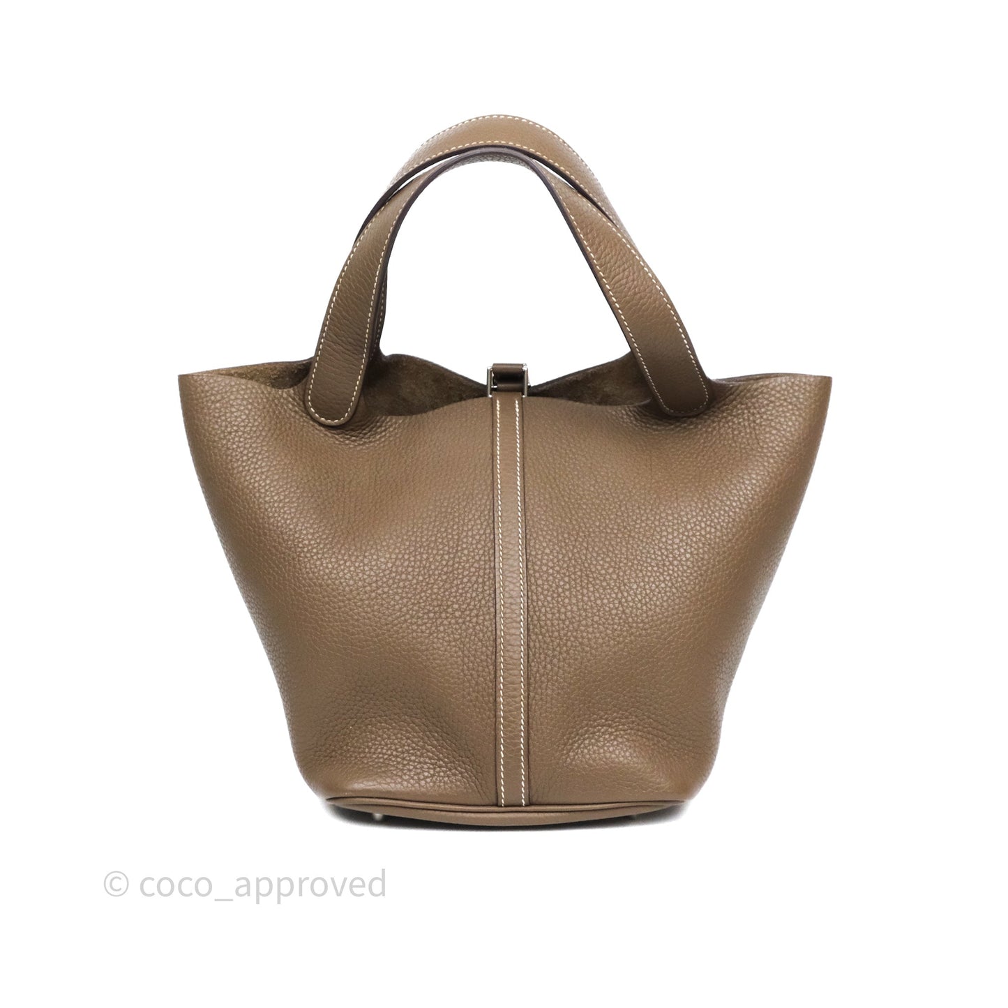 Hermès Picotin 22 Etoupe Clemence Palladium Hardware