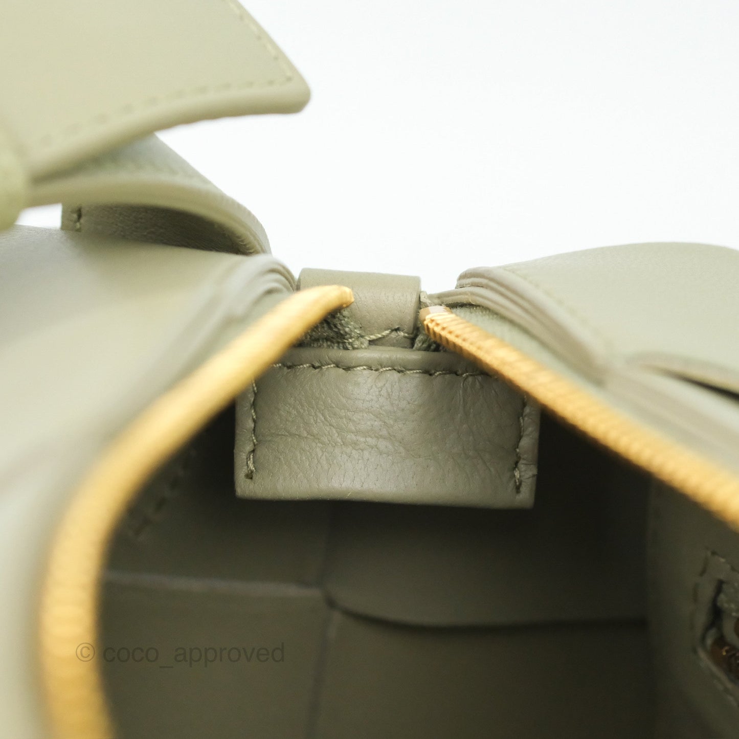 Bottega Veneta Brick Cassette Bag Olive Green Intrecciato Lambskin