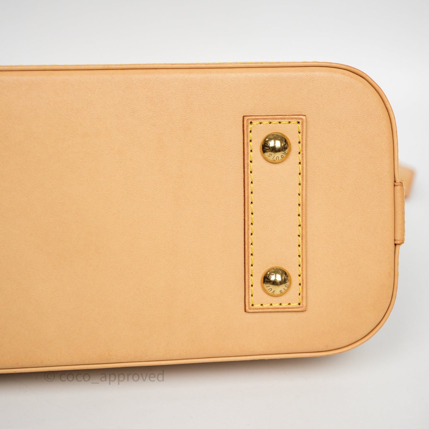 Louis Vuitton Monogram Alma BB Bag Gold Hardware