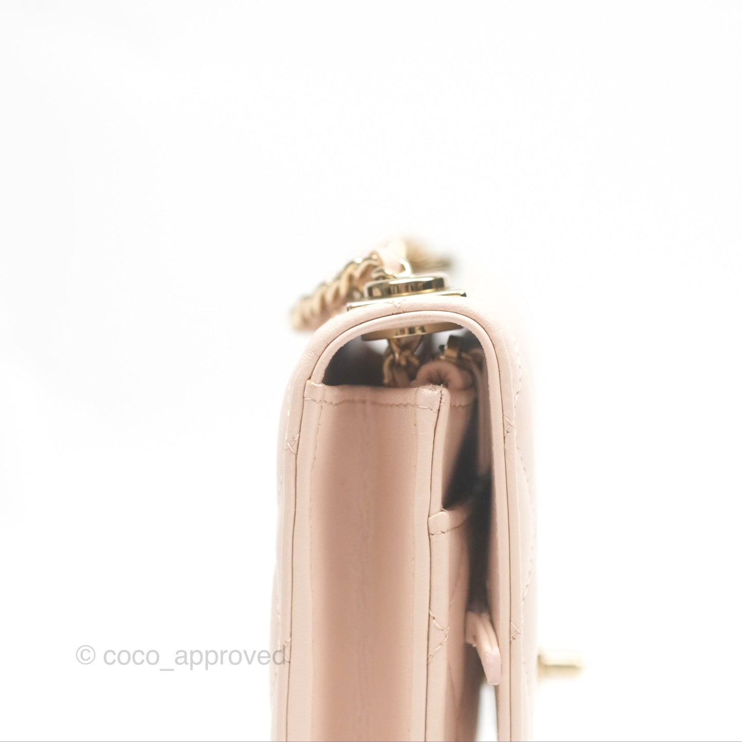 Chanel Trendy CC WOC Quilted Light Pink Lambskin Gold Hardware