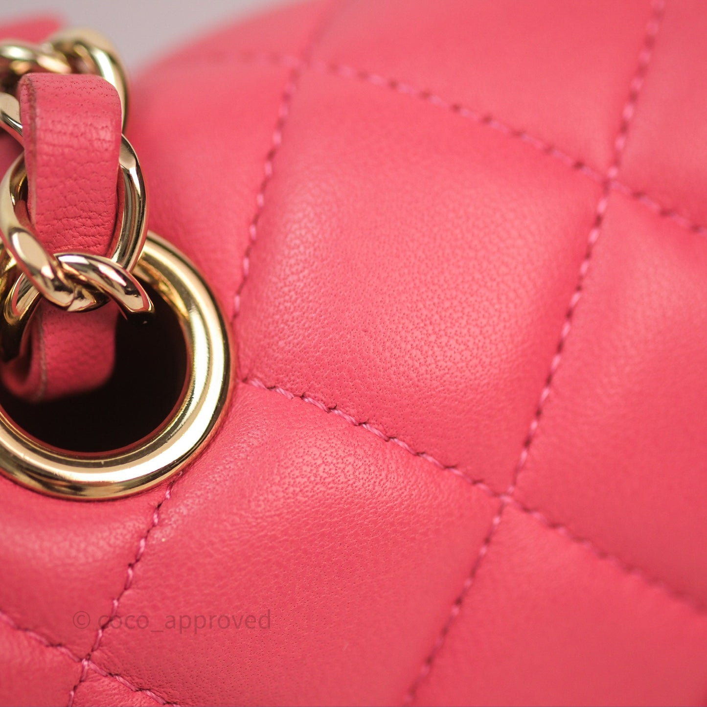 Chanel M/L Medium Flap Bag Valentine Limited Edition Pink Lambskin Gold Hardware