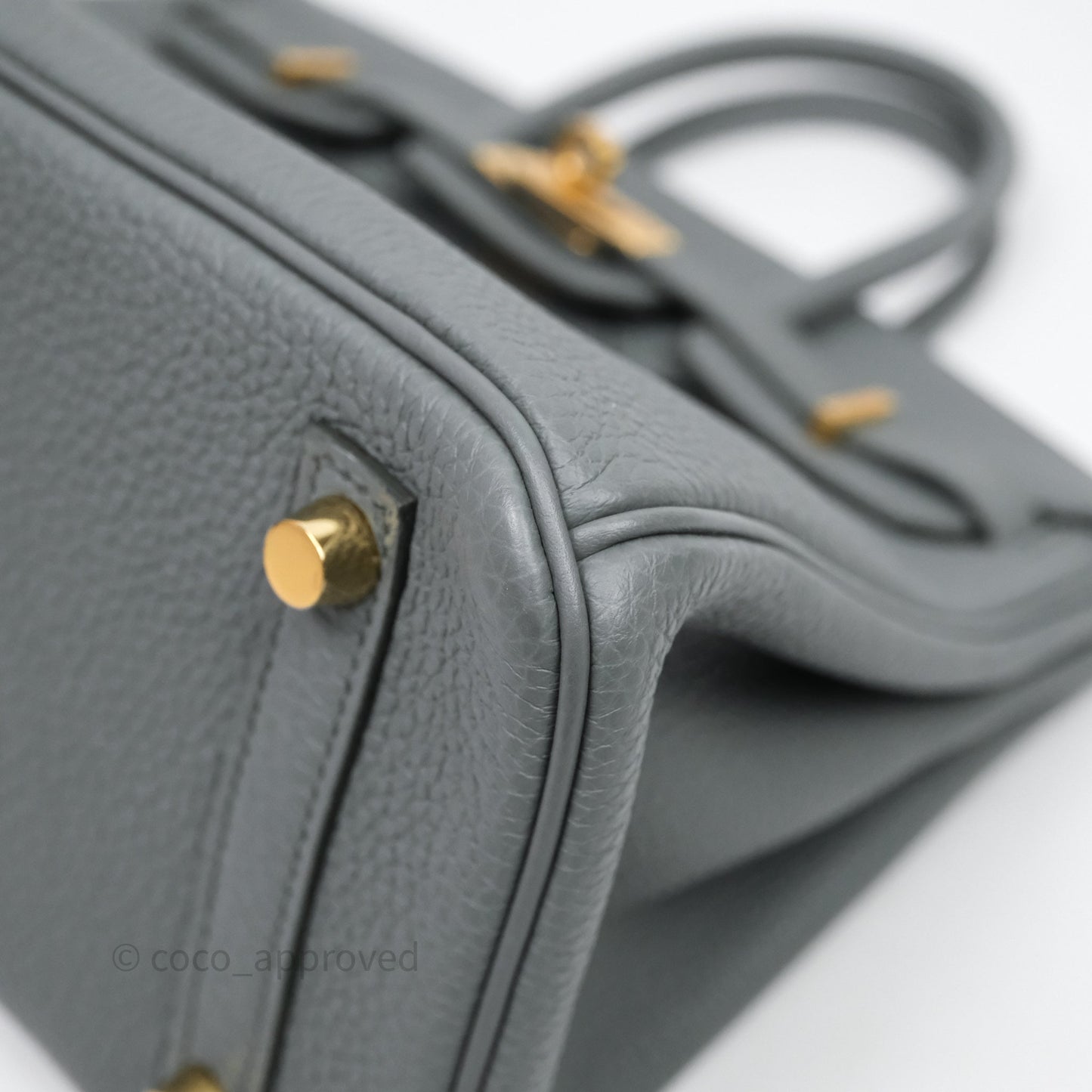 Hermes Birkin 25 Vert Amande Togo Gold Hardware