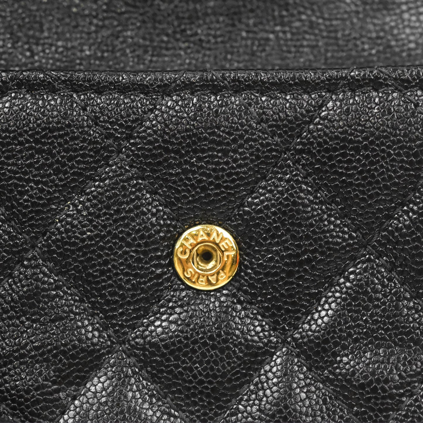 Chanel Quilted Small Boy Flap Wallet Black Caviar Gold Hardware