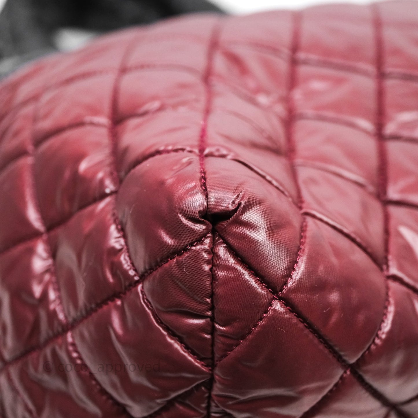 Chanel Nylon Quilted Medium Coco Cocoon Reversible Tote Black