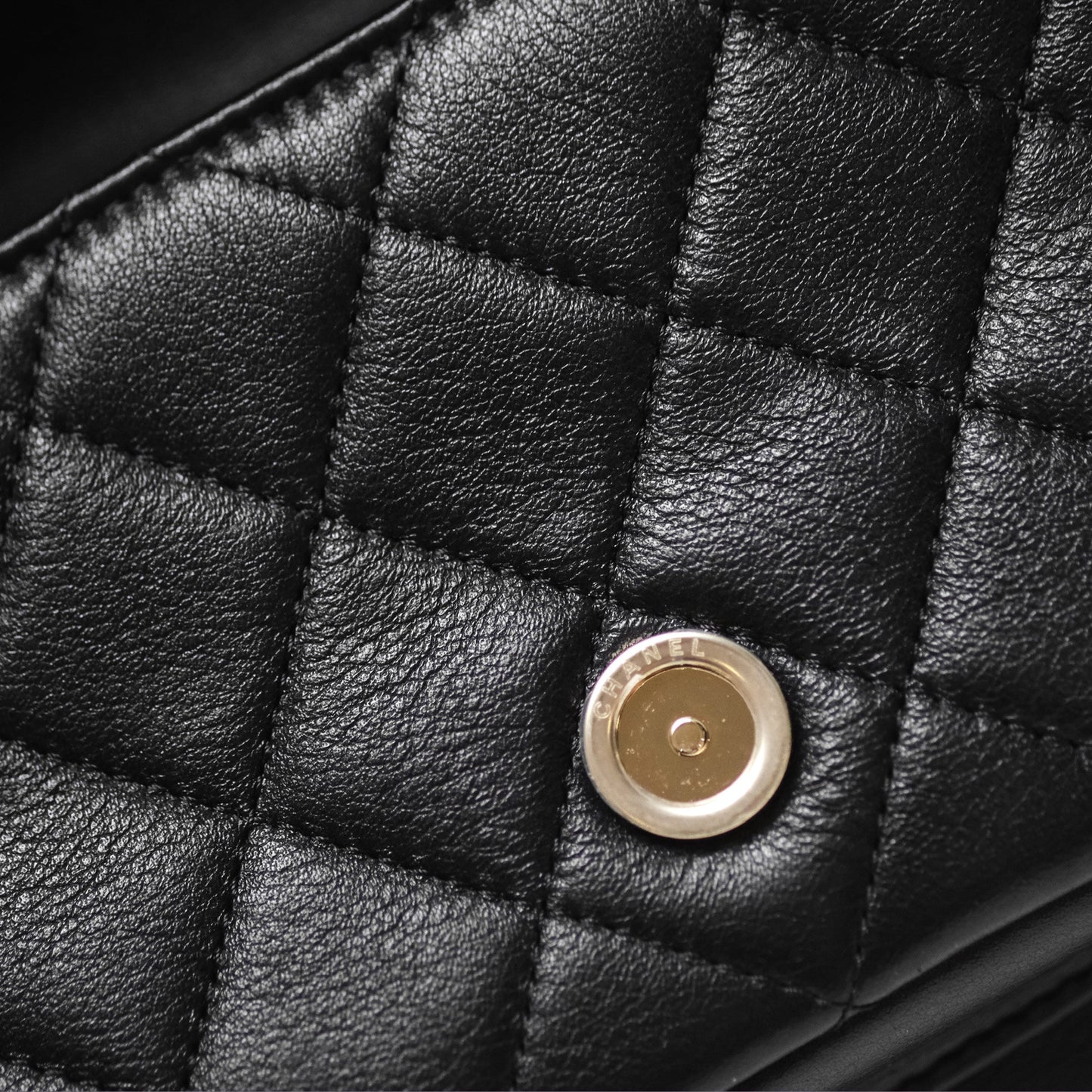 Chanel Quilted Large Duma Drawstring Backpack Black Lambskin Gold Hardware