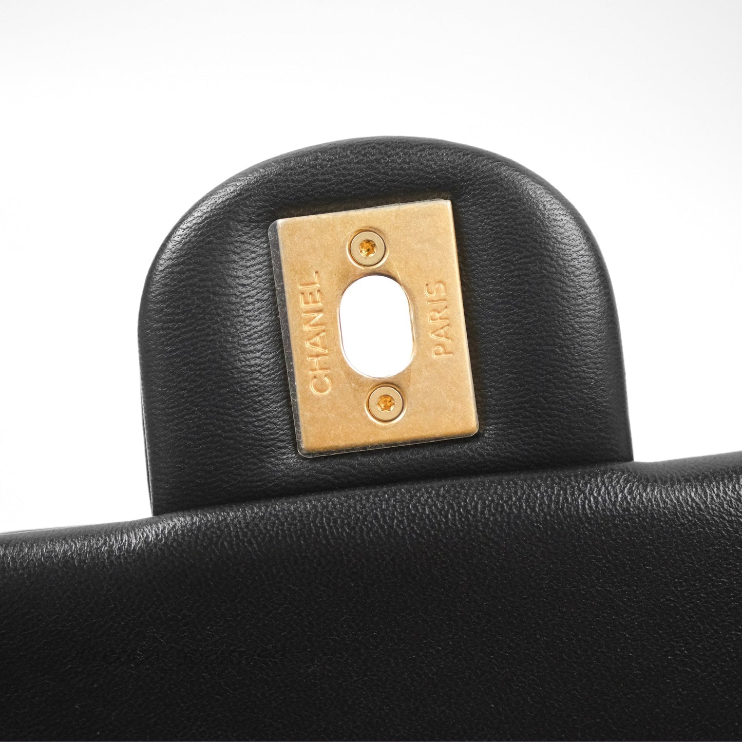 Chanel Quilted My Perfect Mini With Pearl Black Lambskin Gold Hardware