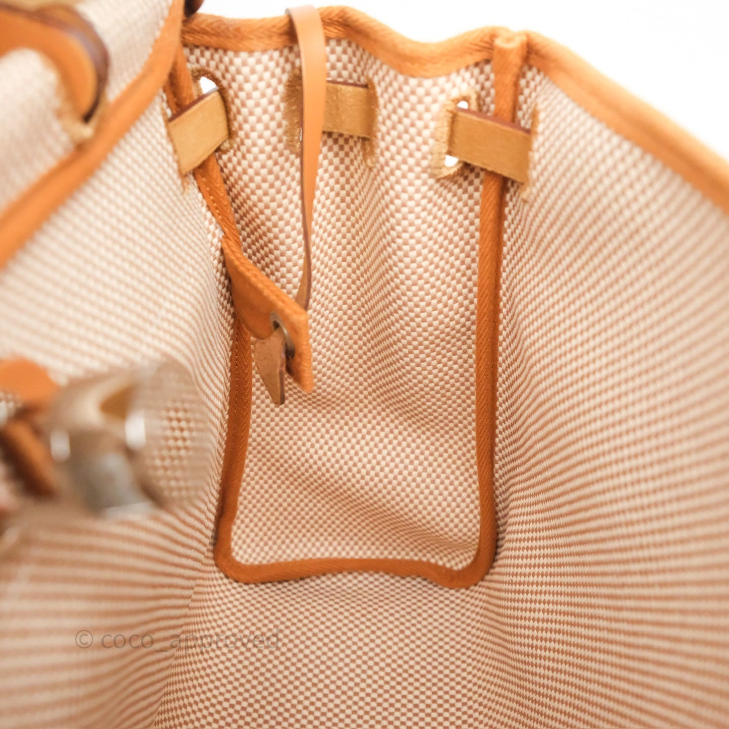 Hermès Herbag Zip 31 Ecru/Beige/Natural Canvas Palladium Hardware