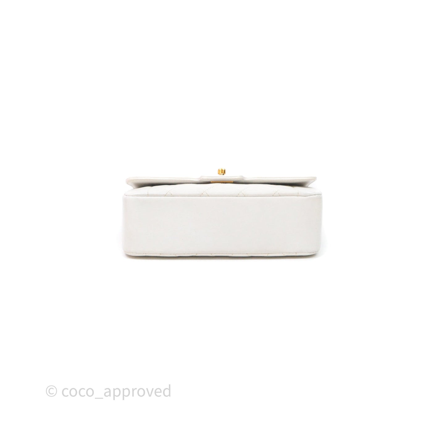 Chanel Vintage Mini Bijoux Chain Flap Bag White Gold Hardware