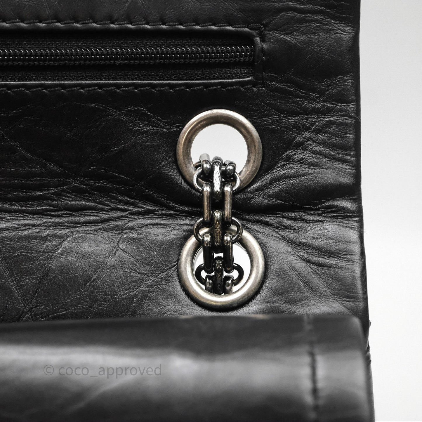 Chanel Reissue Quilted Aged Calfskin Black Ruthenium Hardware 226