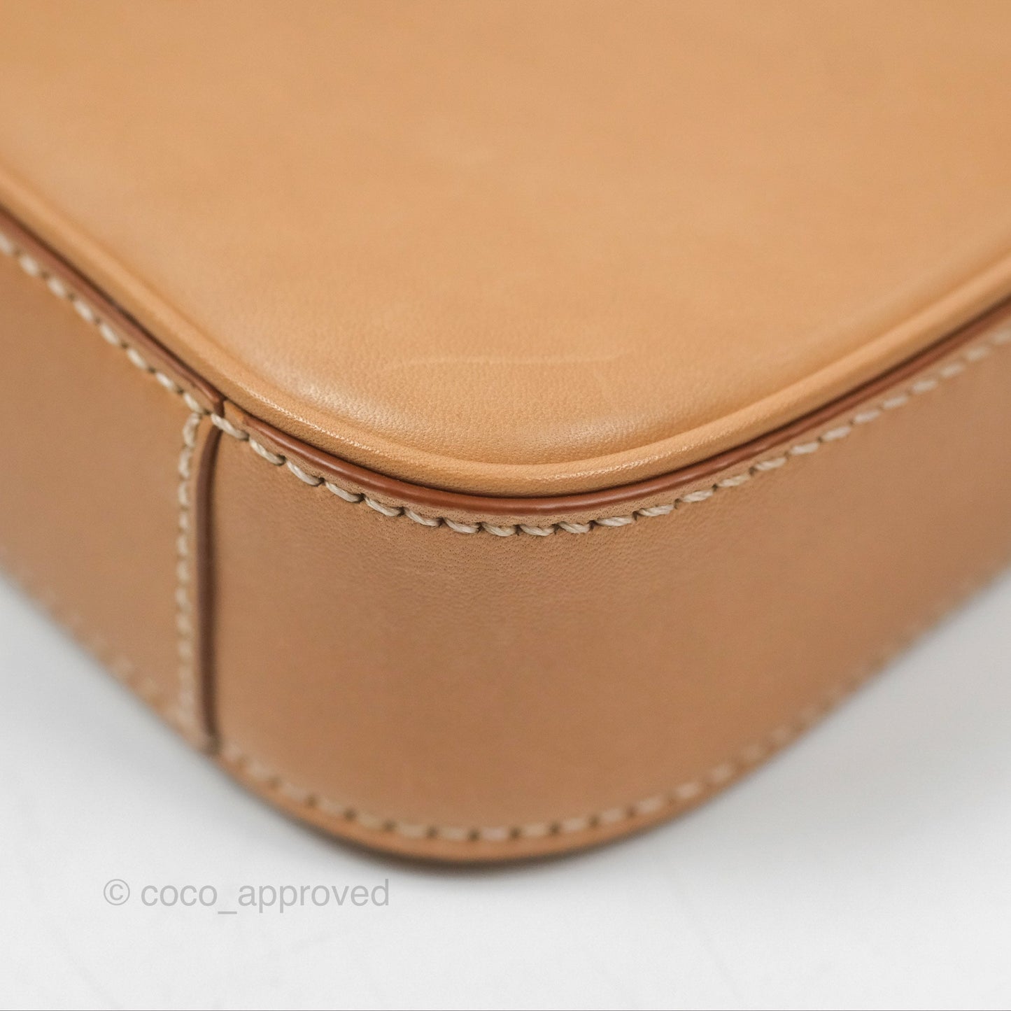 Saint Laurent Mini Le 5 À 7 Tan Calfskin Bronze Brass Hardware