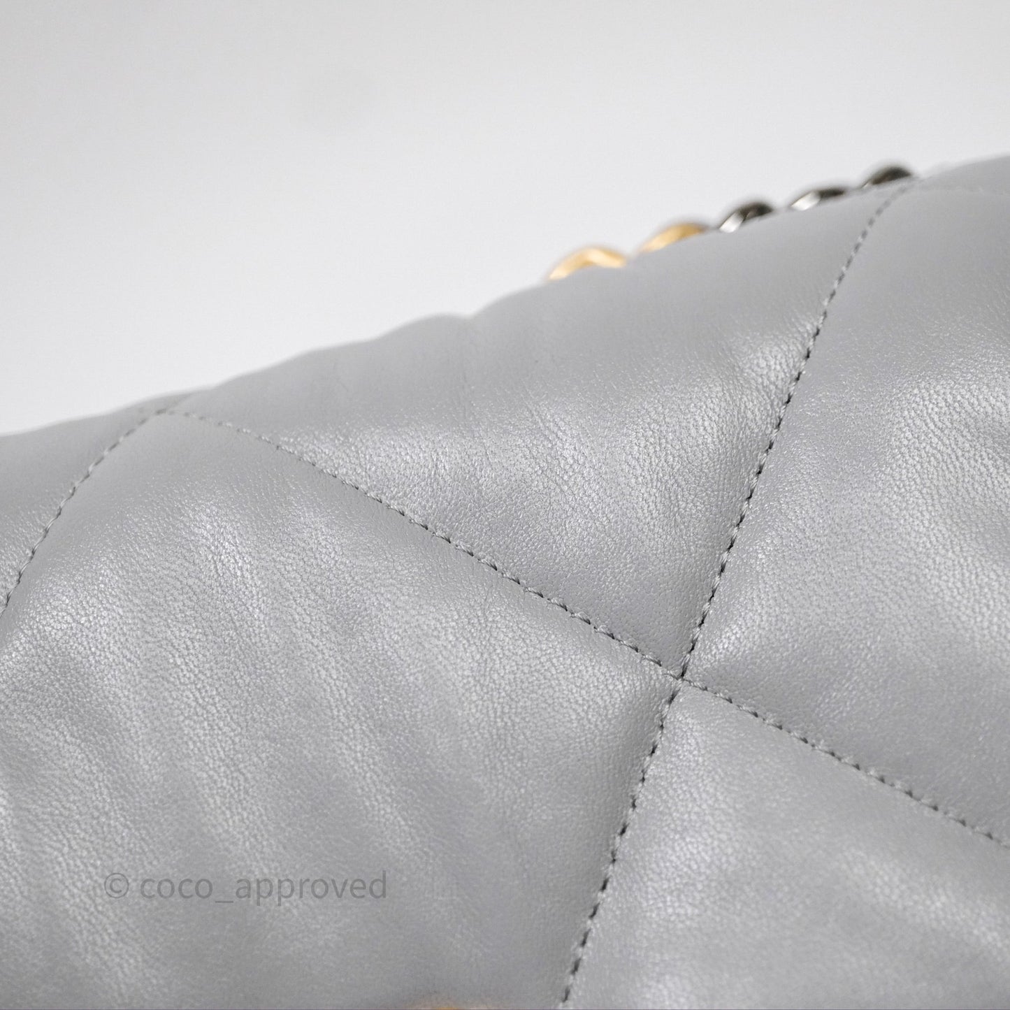 Chanel 19 Small Grey Mixed Hardware