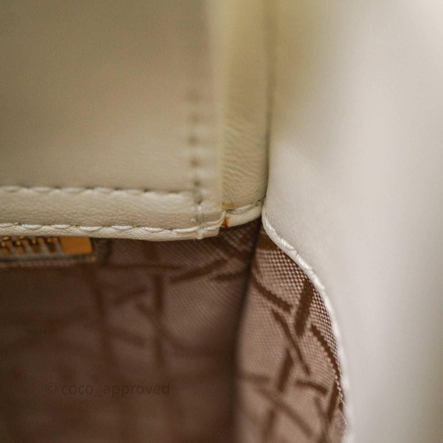 Christian Dior Small My ABCDior Lady Dior Bag White Cannage Lambskin Gold Hardware