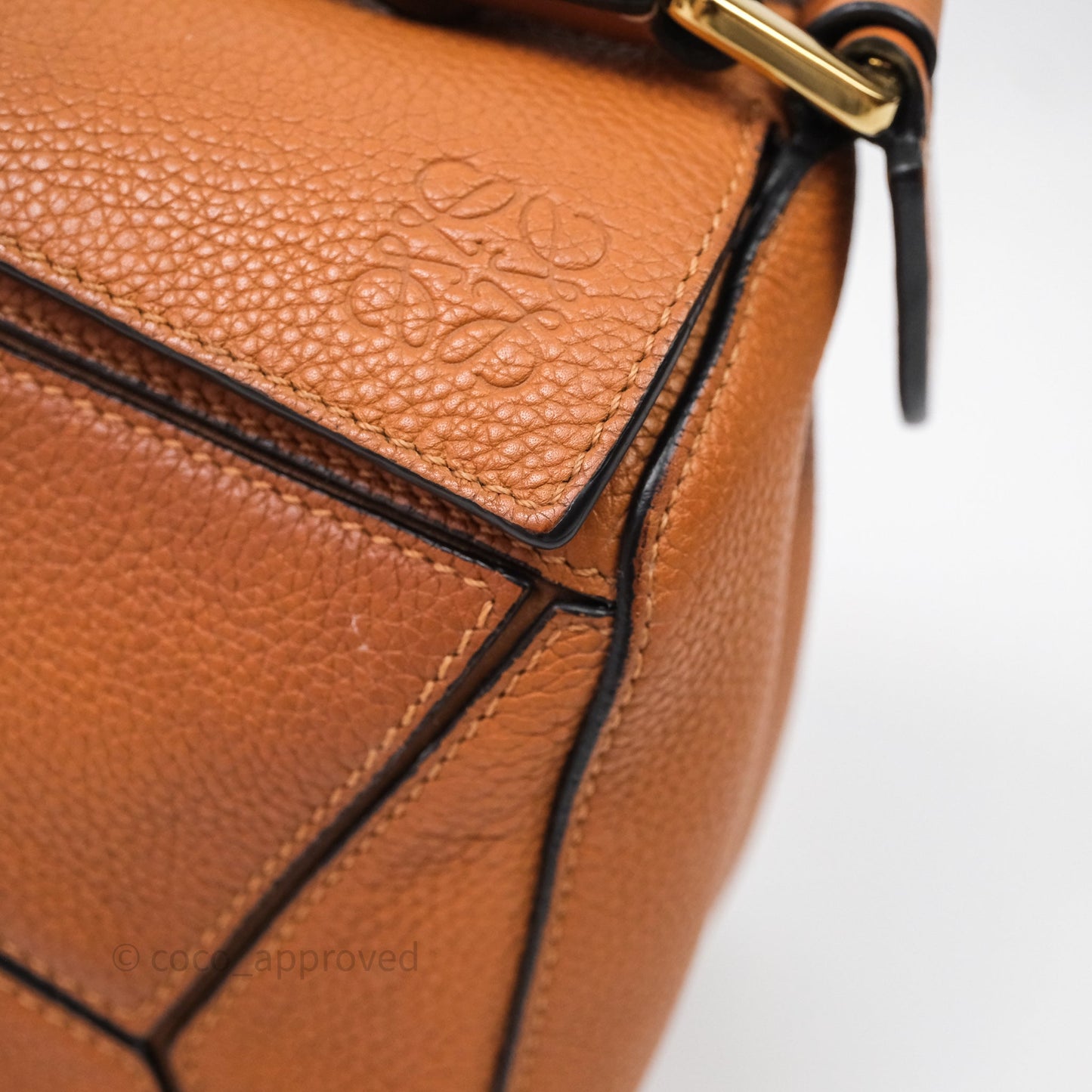 Loewe Small Puzzle Bag Tan Calfskin