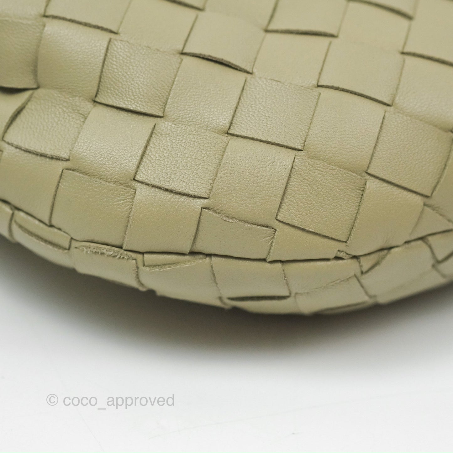 Bottega Veneta Mini Jodie Bag Travertine Intrecciato Lambskin