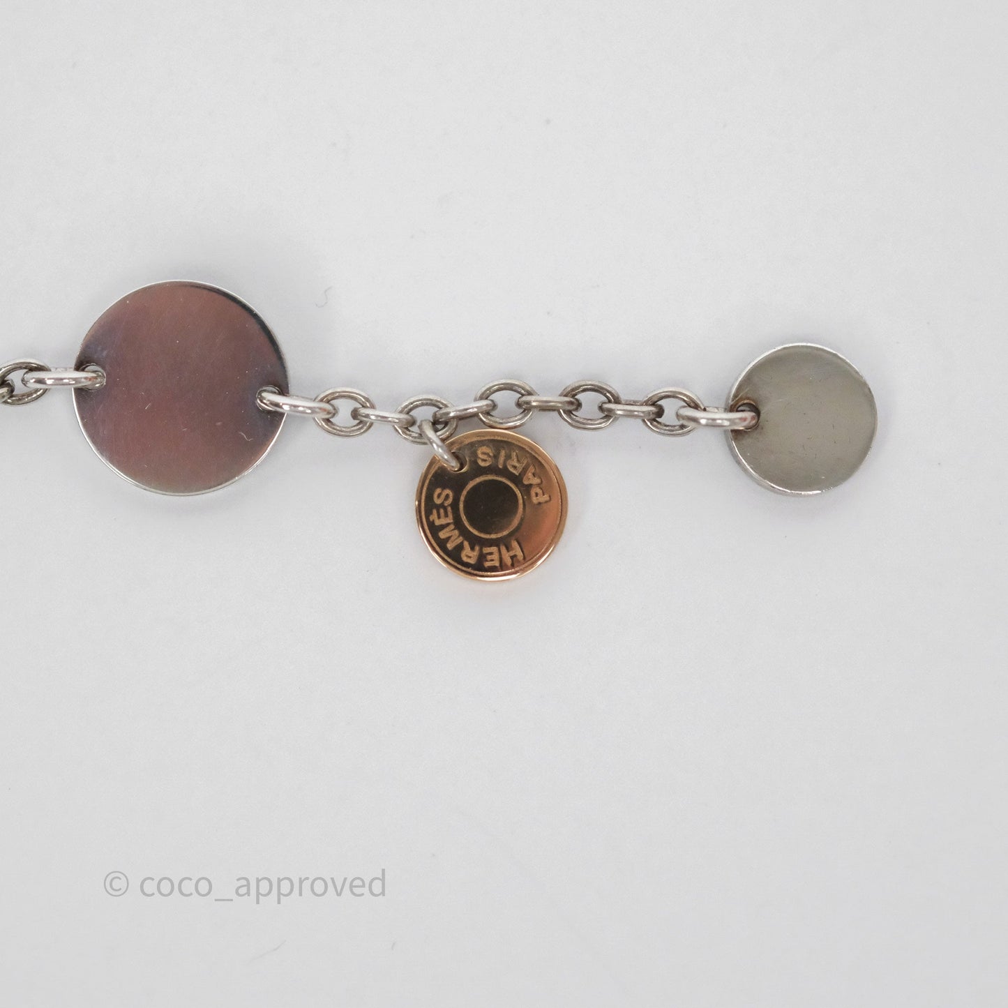Hermès Confettis Earrings in Sterling Silver/ Rose Gold