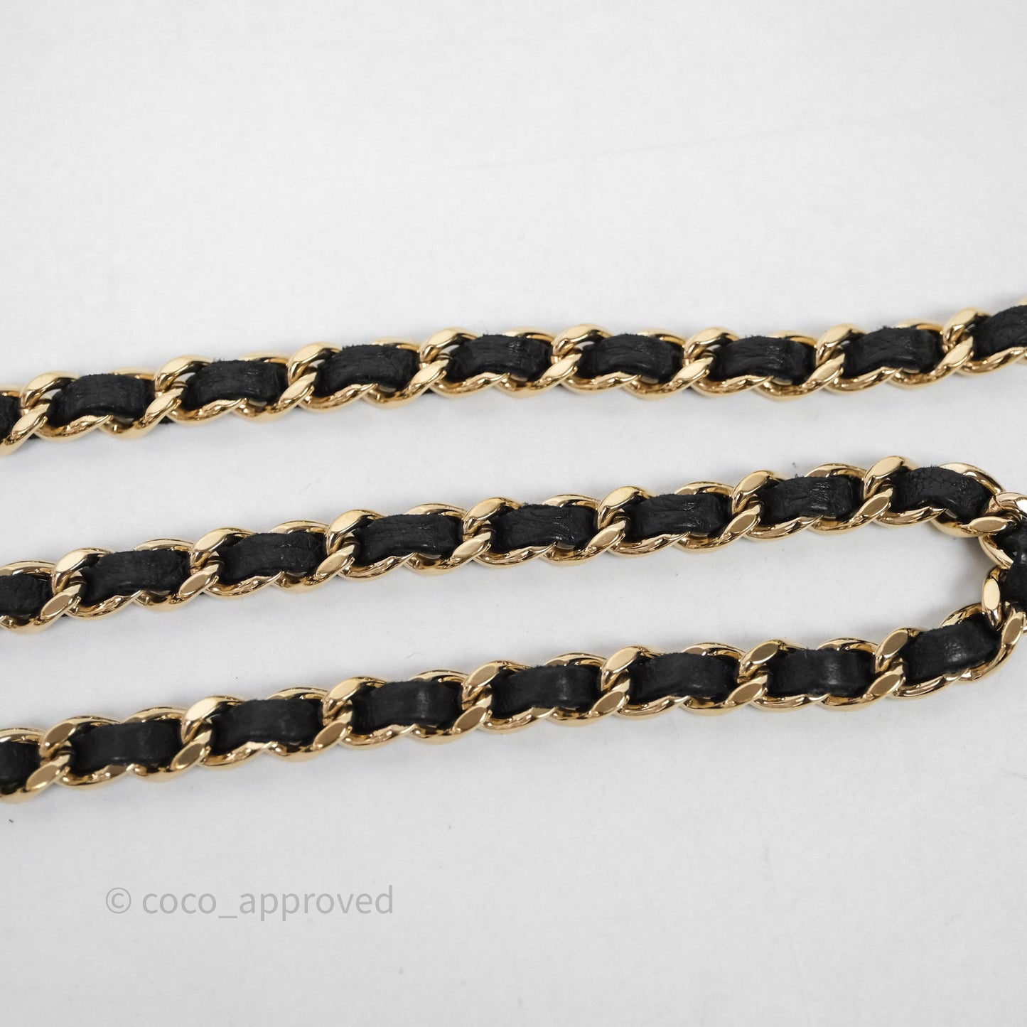 Chanel Black Quilted Lambskin Boy Wallet on Chain Gold Hardware
