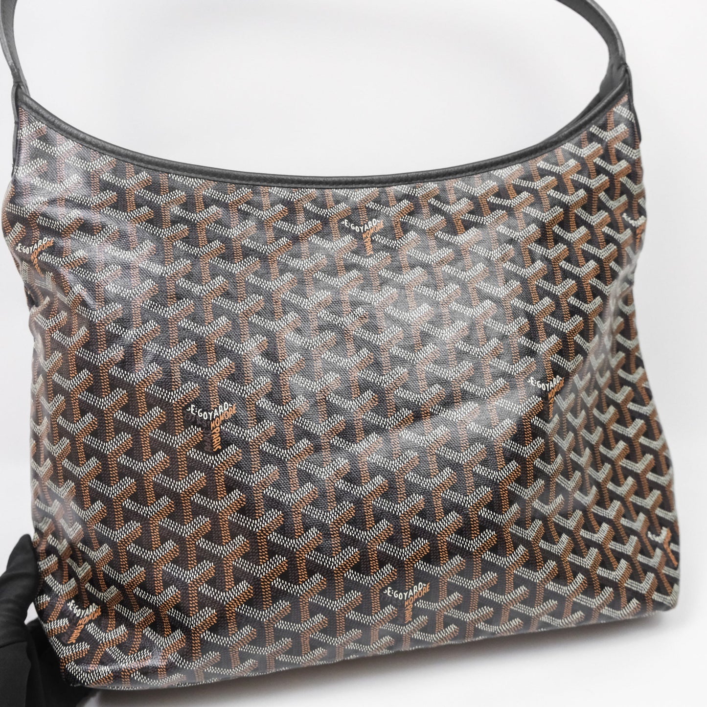 Goyard Bohème Hobo Bag Black Goyardine Canvas