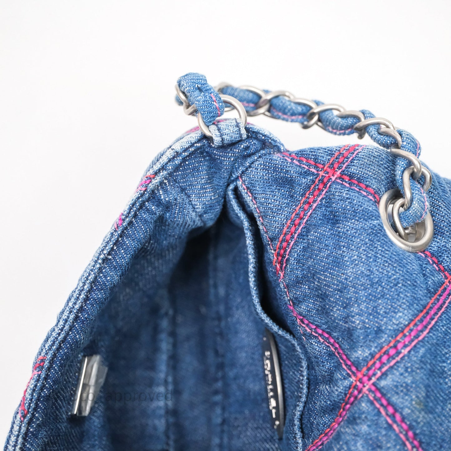 Chanel Coco Beach Flap Bag Denim Silver Hardware