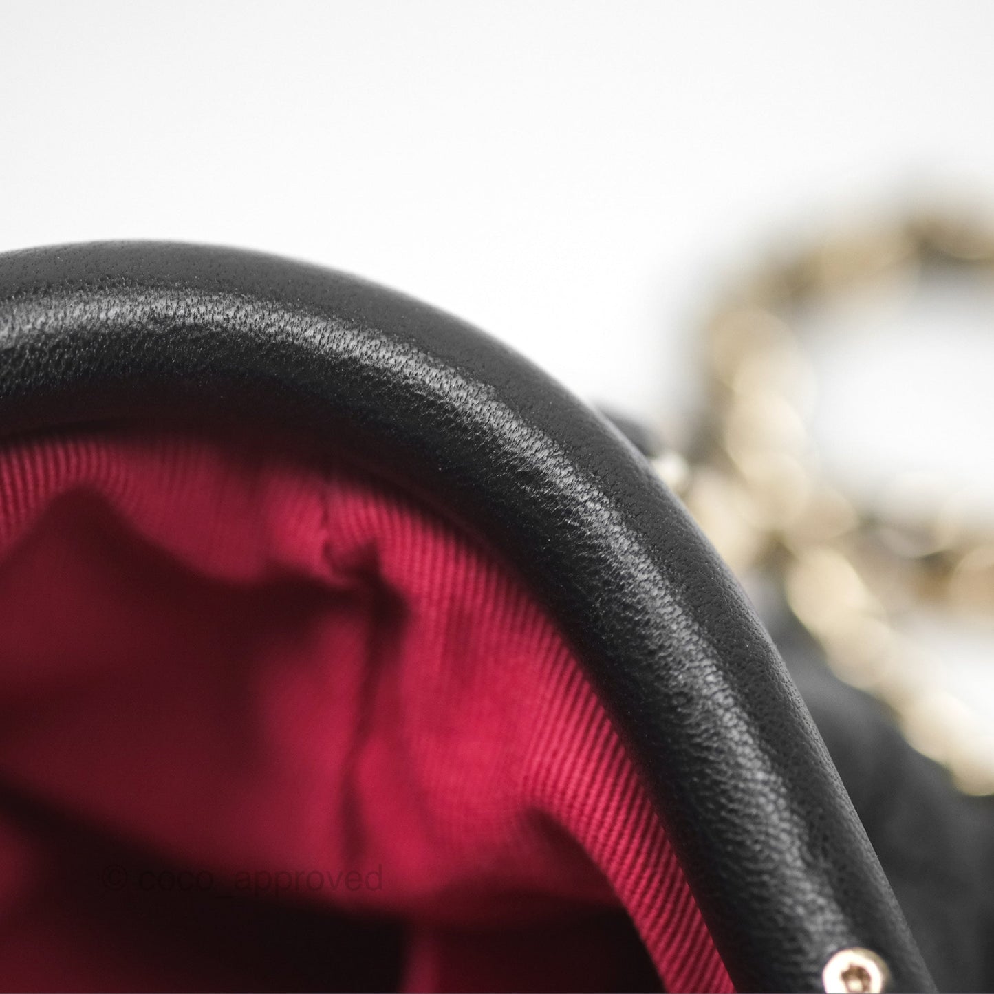 Chanel Quilted Clutch with Chain Black Lambskin Gold Hardware