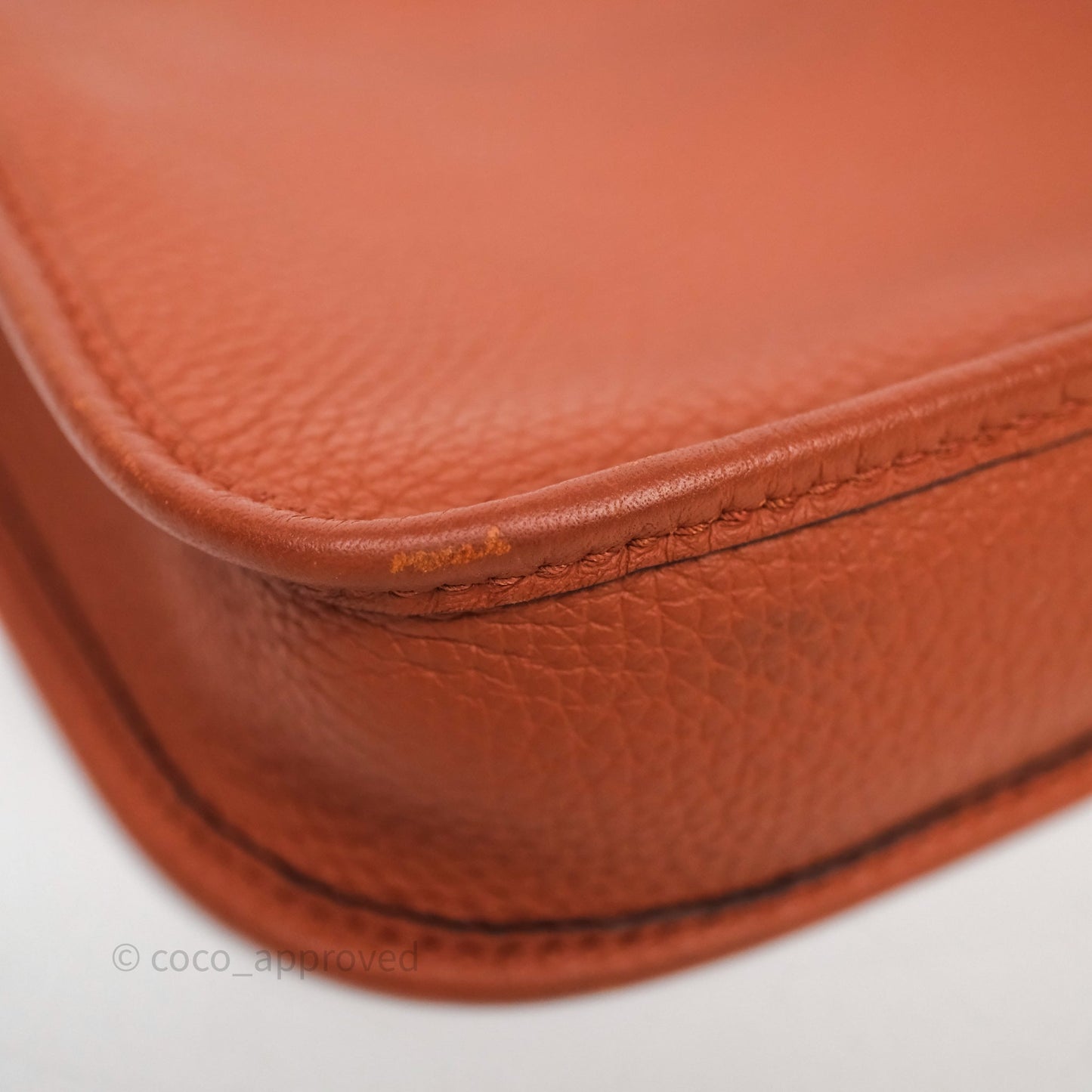 Hermès Mini Evelyne 16 Brick Clemence Gold Hardware