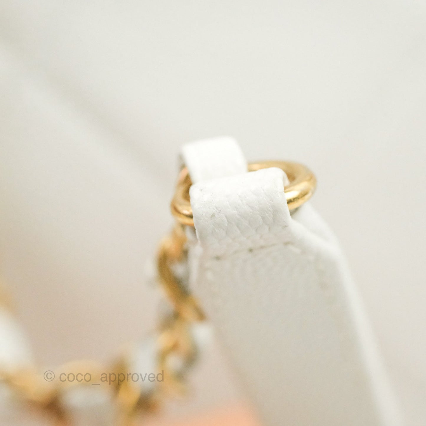 Chanel A Real Catch Shopping Bag White Caviar