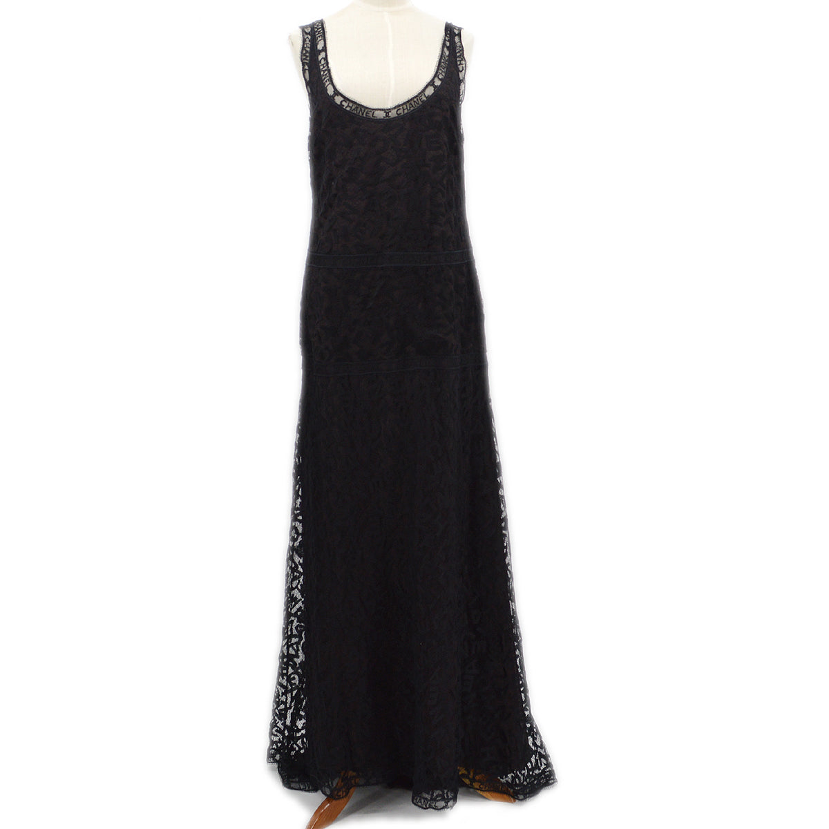 Luxury Chanel 1998 Fall logo-lettering lace cardigan #38