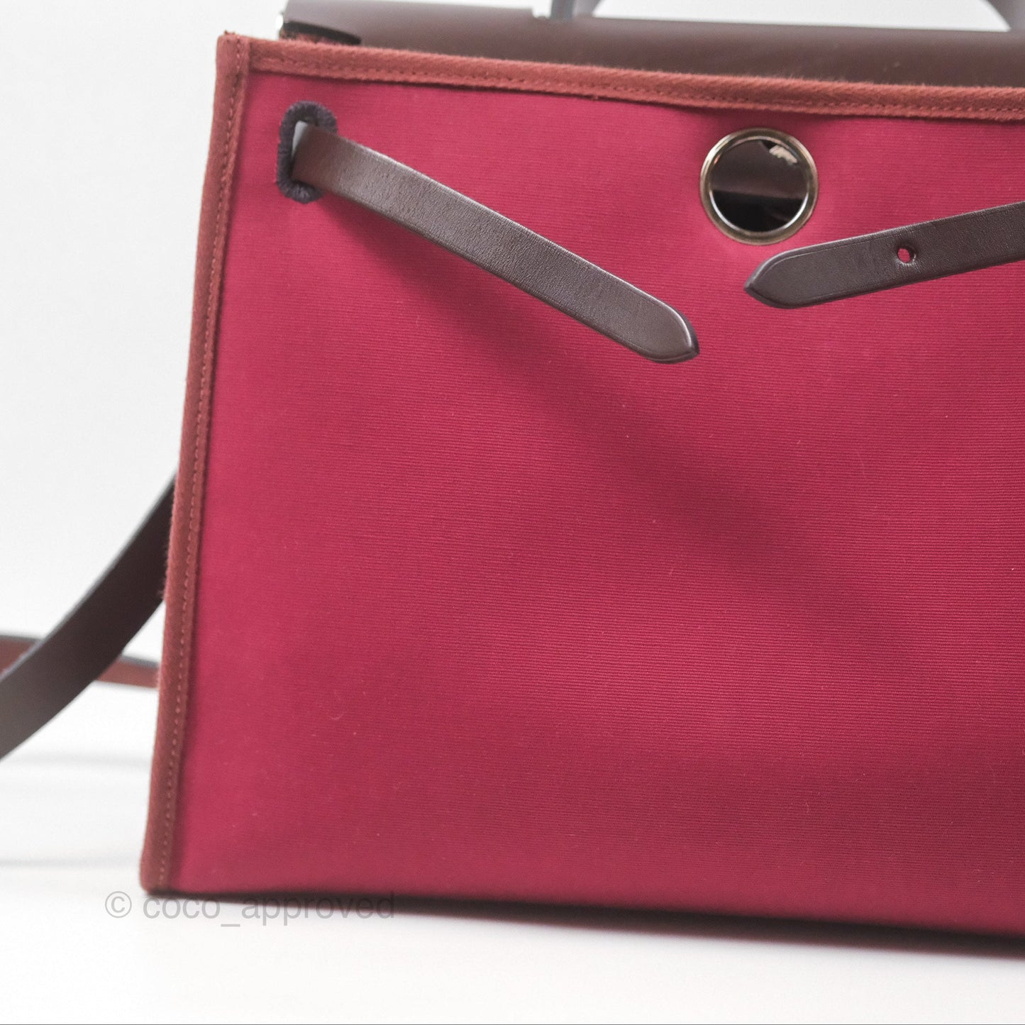 Hermès Herbag Zip 31 Retourne Rose Bubblegum L4/ Rubis B5 Canvas Palladium Hardware