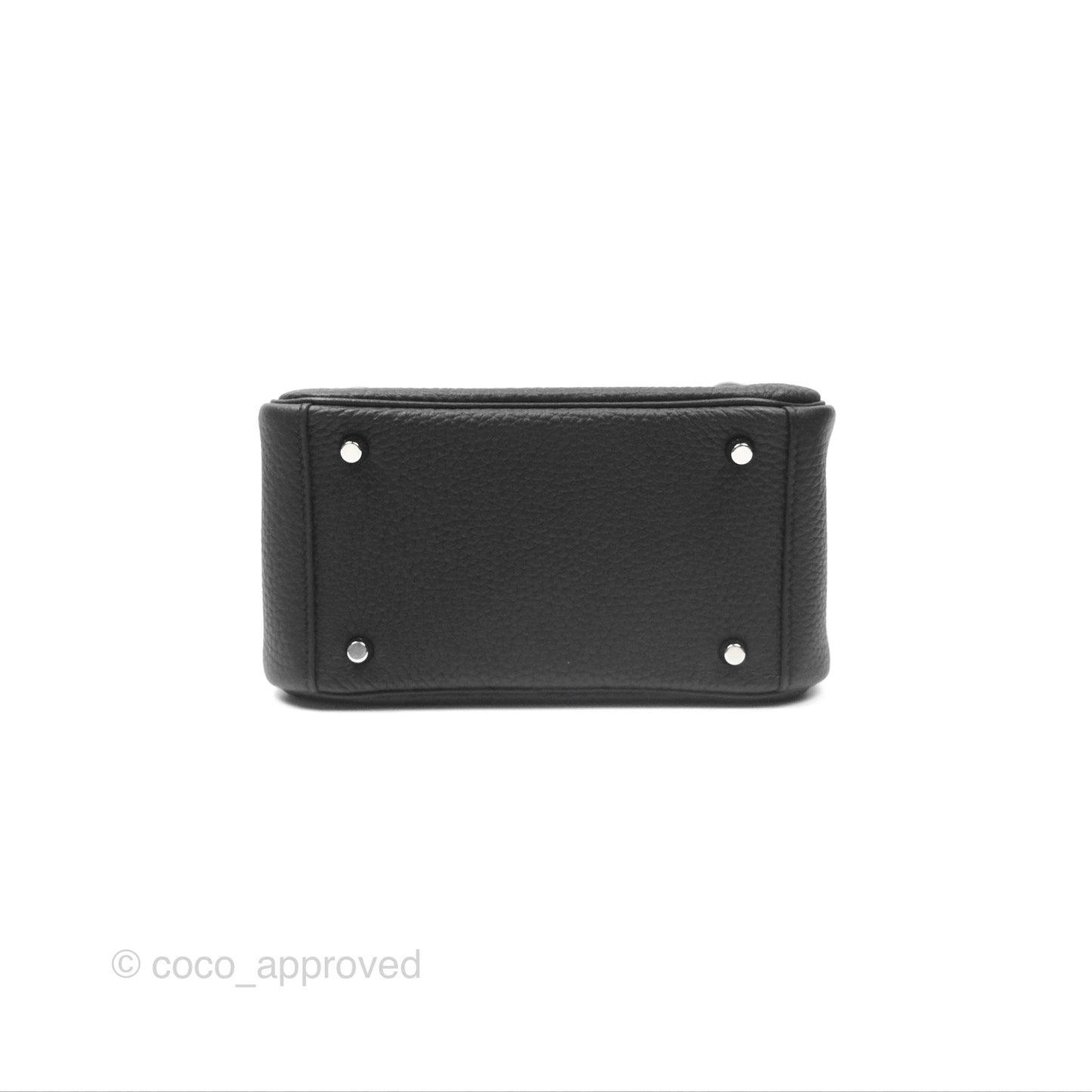 Hermès Mini Lindy 20 Noir 89 Clemence Palladium Hardware