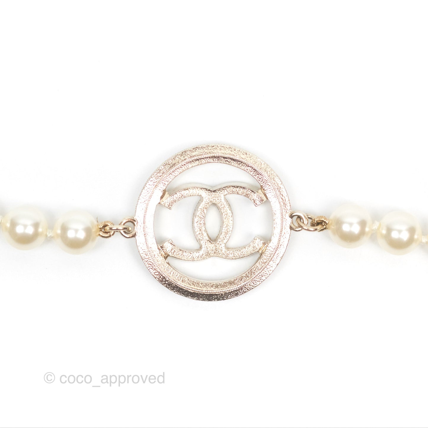 Chanel Pearl CC Bracelet Gold 17A