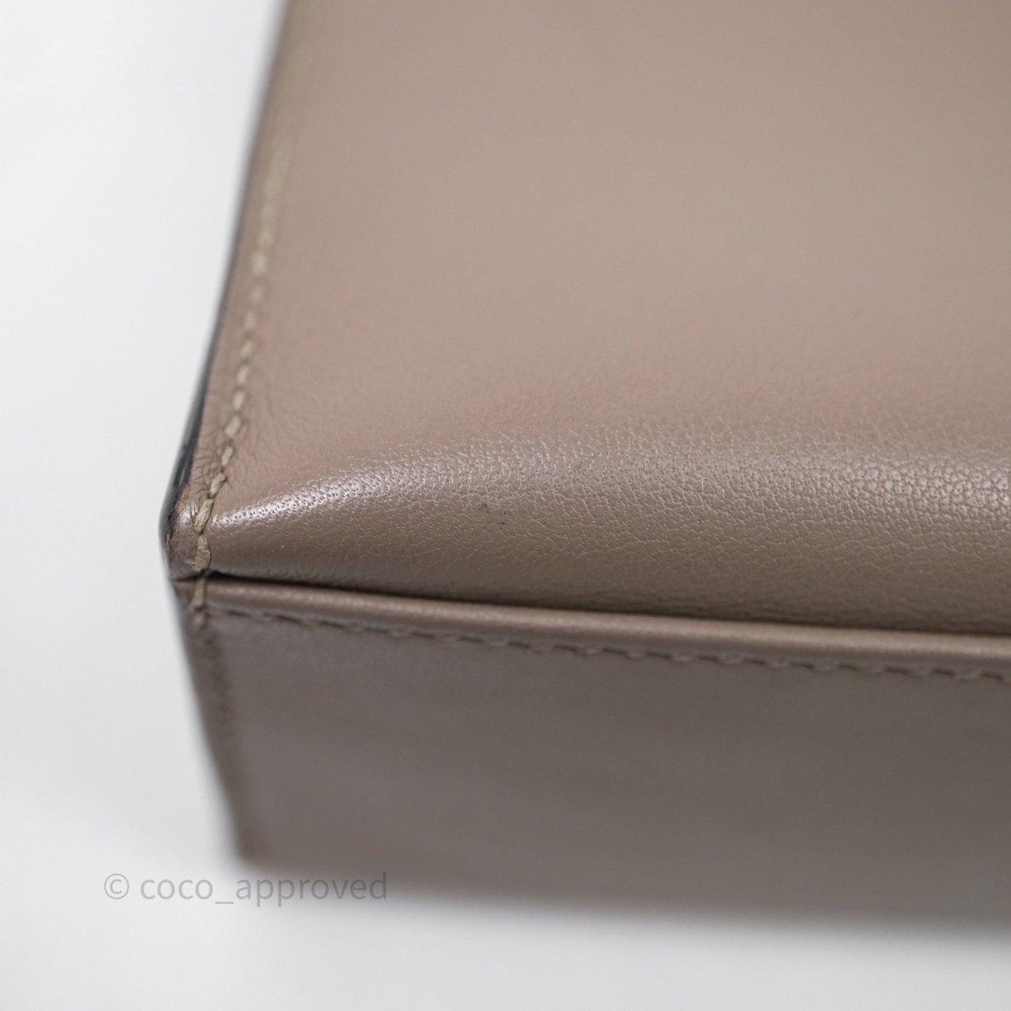 Hermès Kelly Pochette Gris Asphalte M8 Swift Gold Hardware