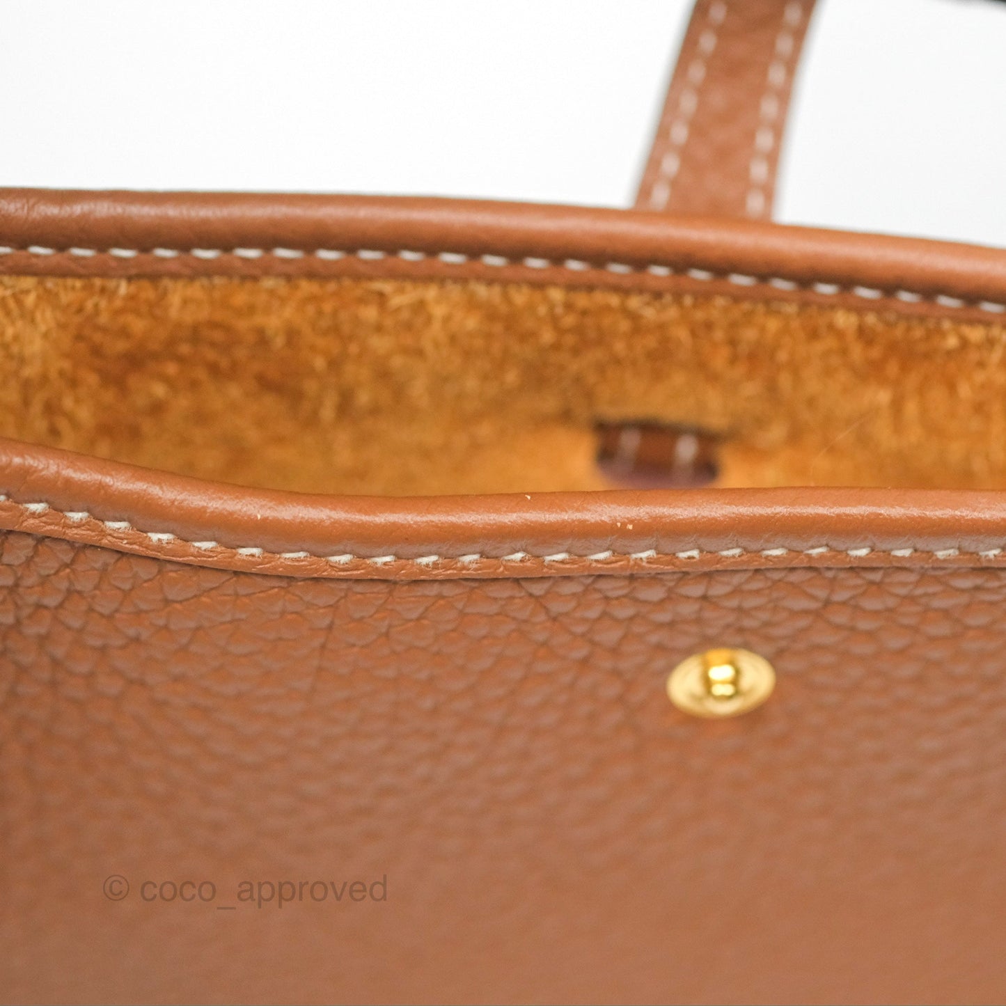 Hermès Mini Evelyne 16 Gold Clemence Gold Hardware
