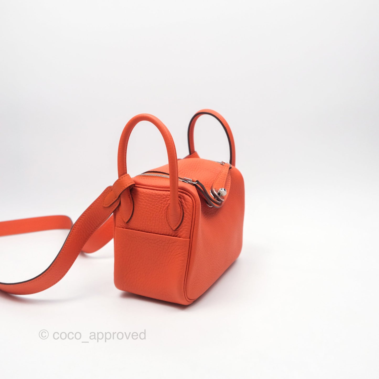 Hermès Mini Lindy 20 Clemence Palladium Hardware