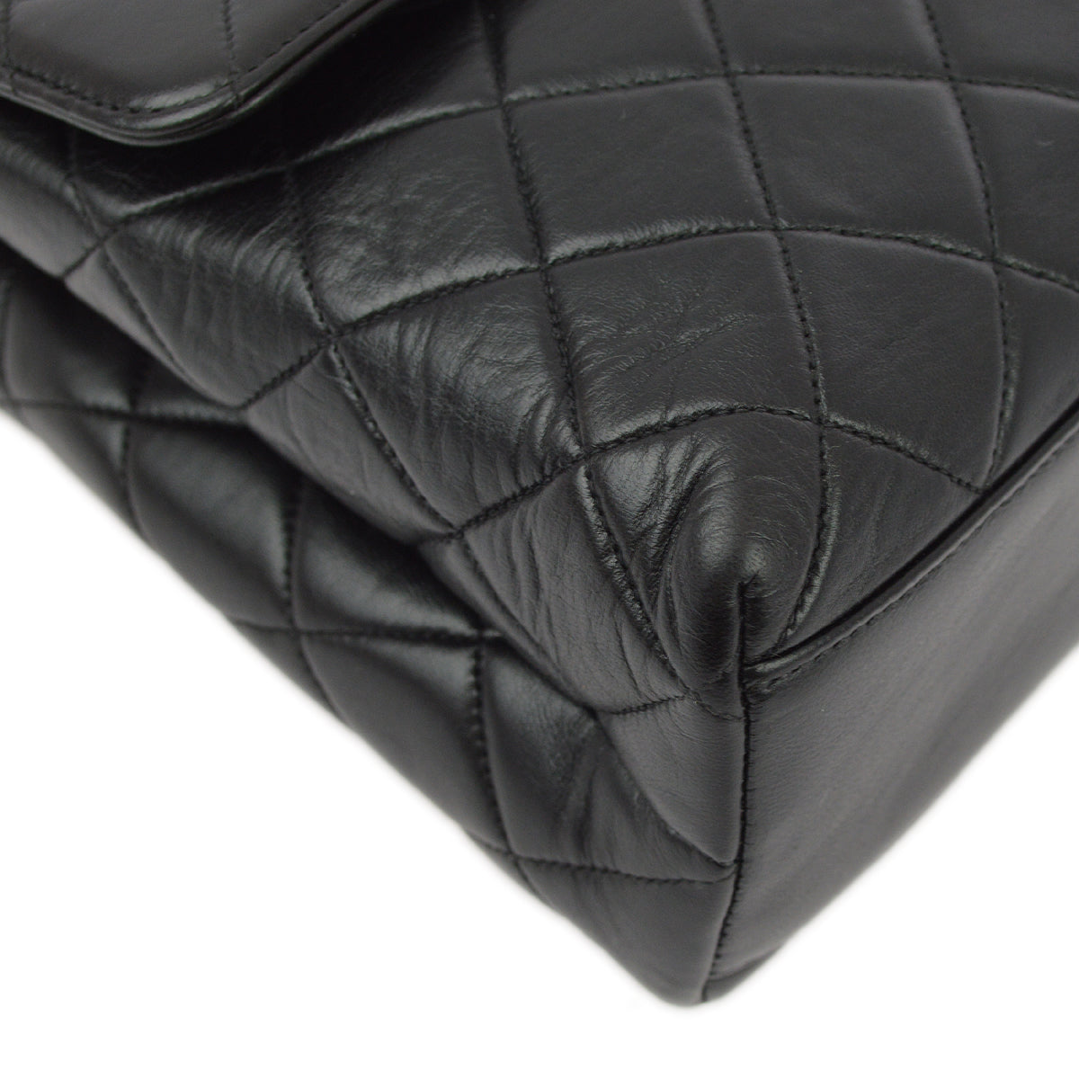 Luxury Chanel Black Lambskin Kelly Handbag