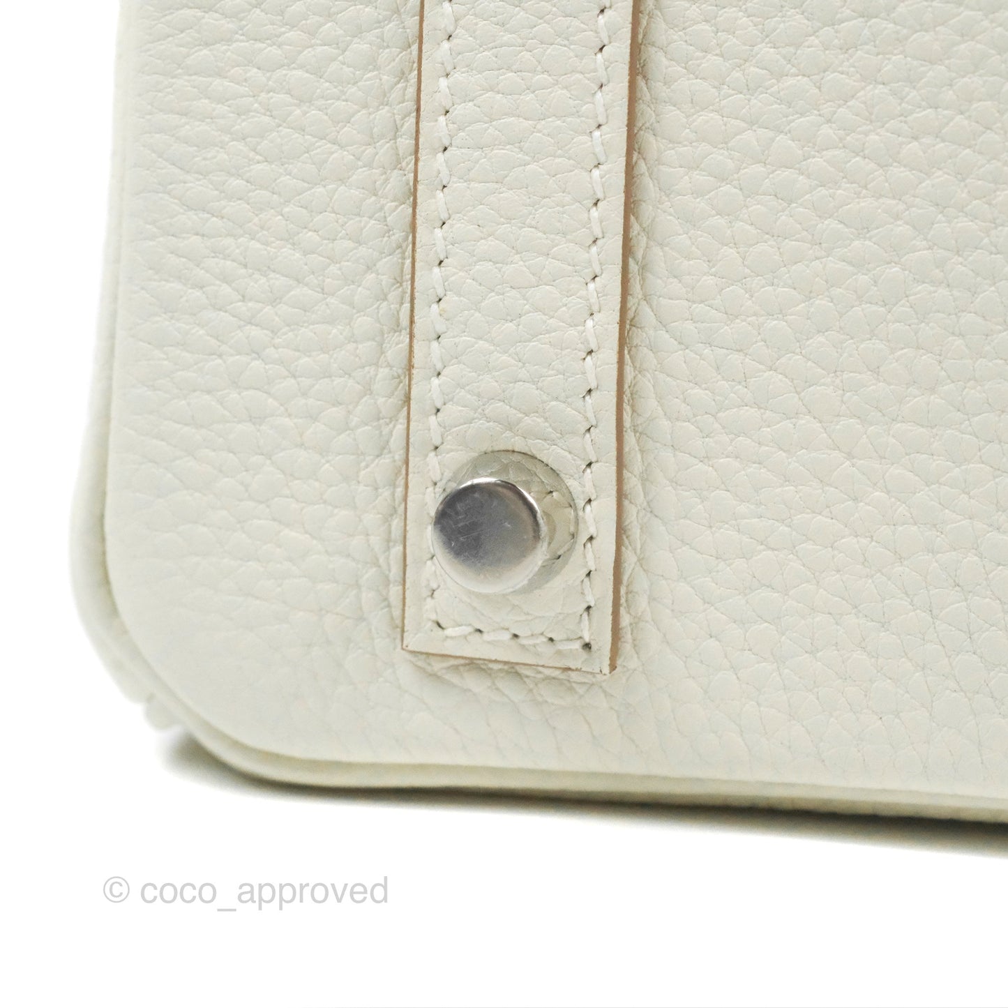 Hermès Retourne Birkin 30 Mushroom Togo Palladium Hardware